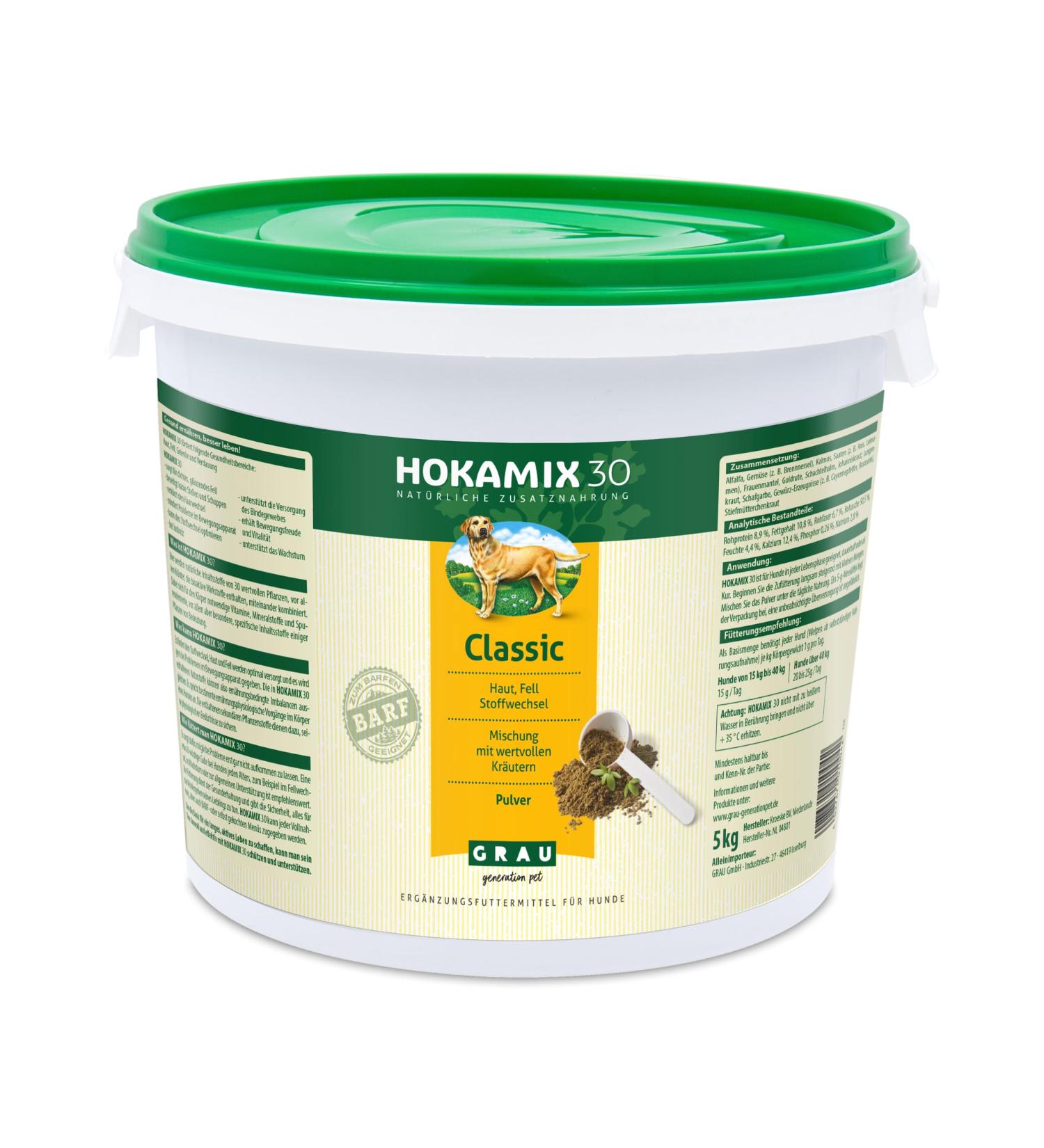 Buy Hokamix30 Classic Powder for Dogs 30 Essential Herbs 5kg All-Rounder Supplement | International Shipping - Buy Online on GoSupps.com