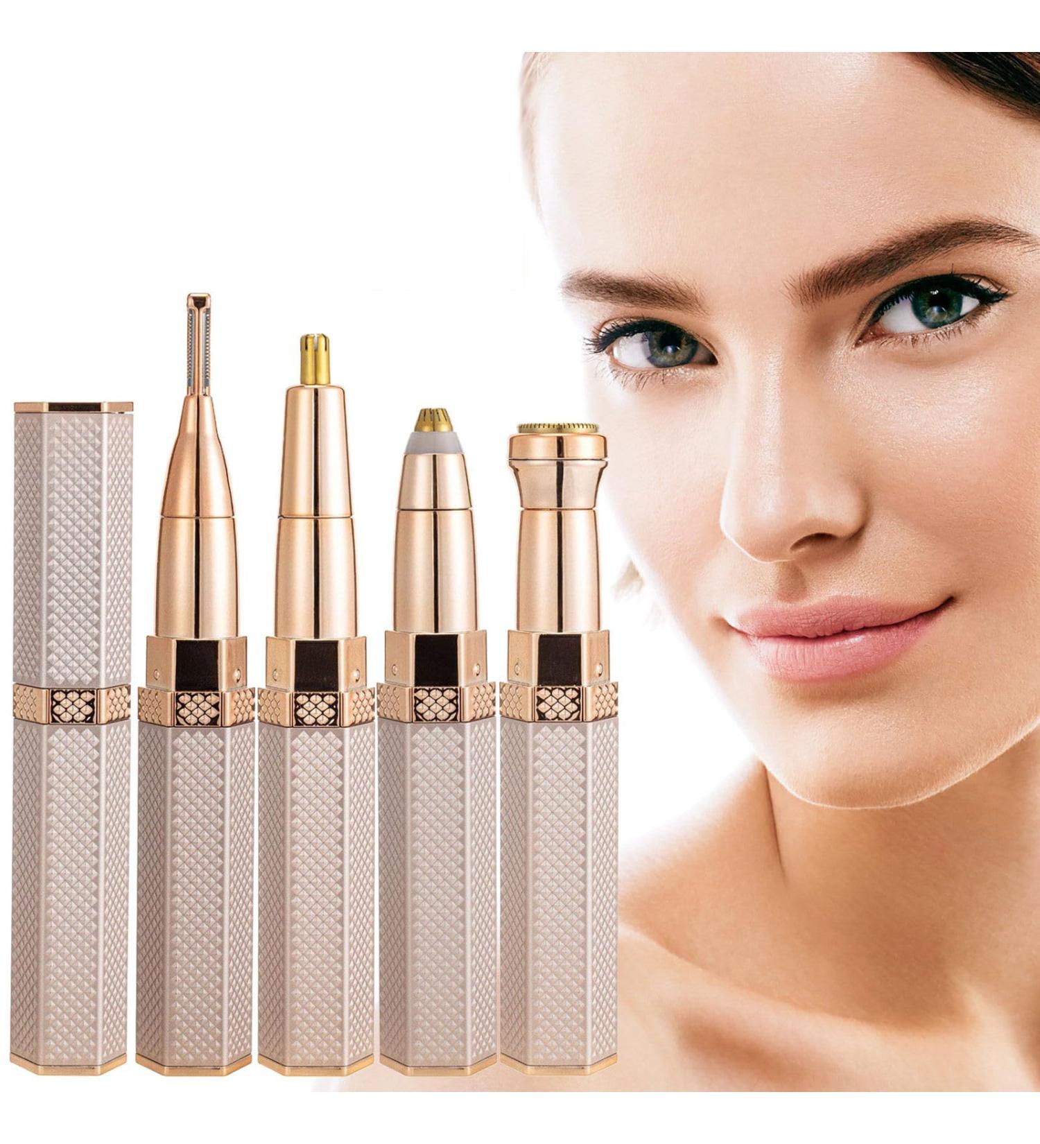 Portable 4-in-1 Waterproof Trimmer for Women - Shave Body Eyebrows Nose Armpits & Bikini Area - Buy Online on GoSupps.com