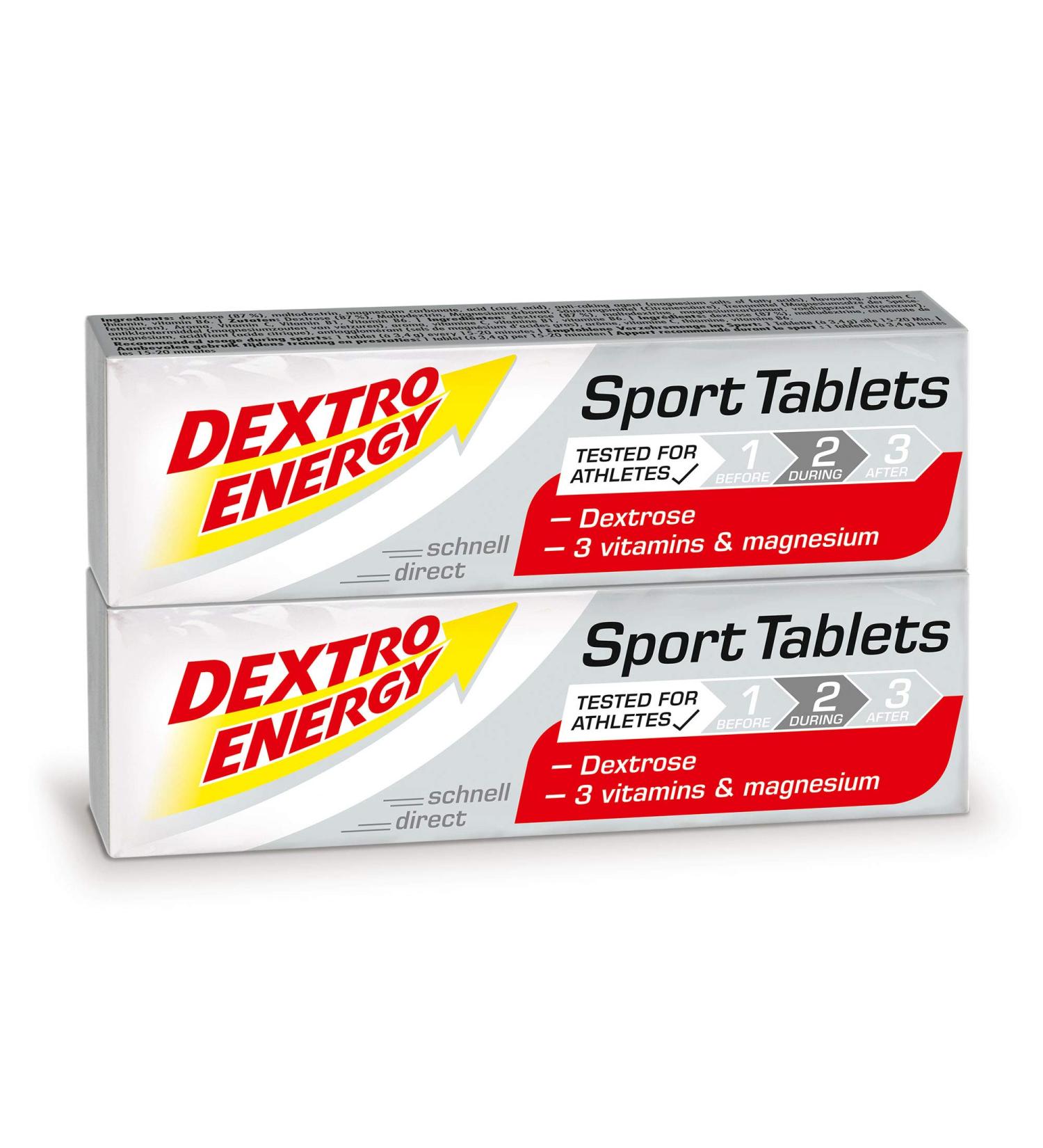 Dextro Energy Dextrose Tablets with Magnesium & Vitamins B1 B6 C | Energy Boost for Athletes | 6 Packs (6 x 94g) - International Shipping Available - Buy Online on GoSupps.com