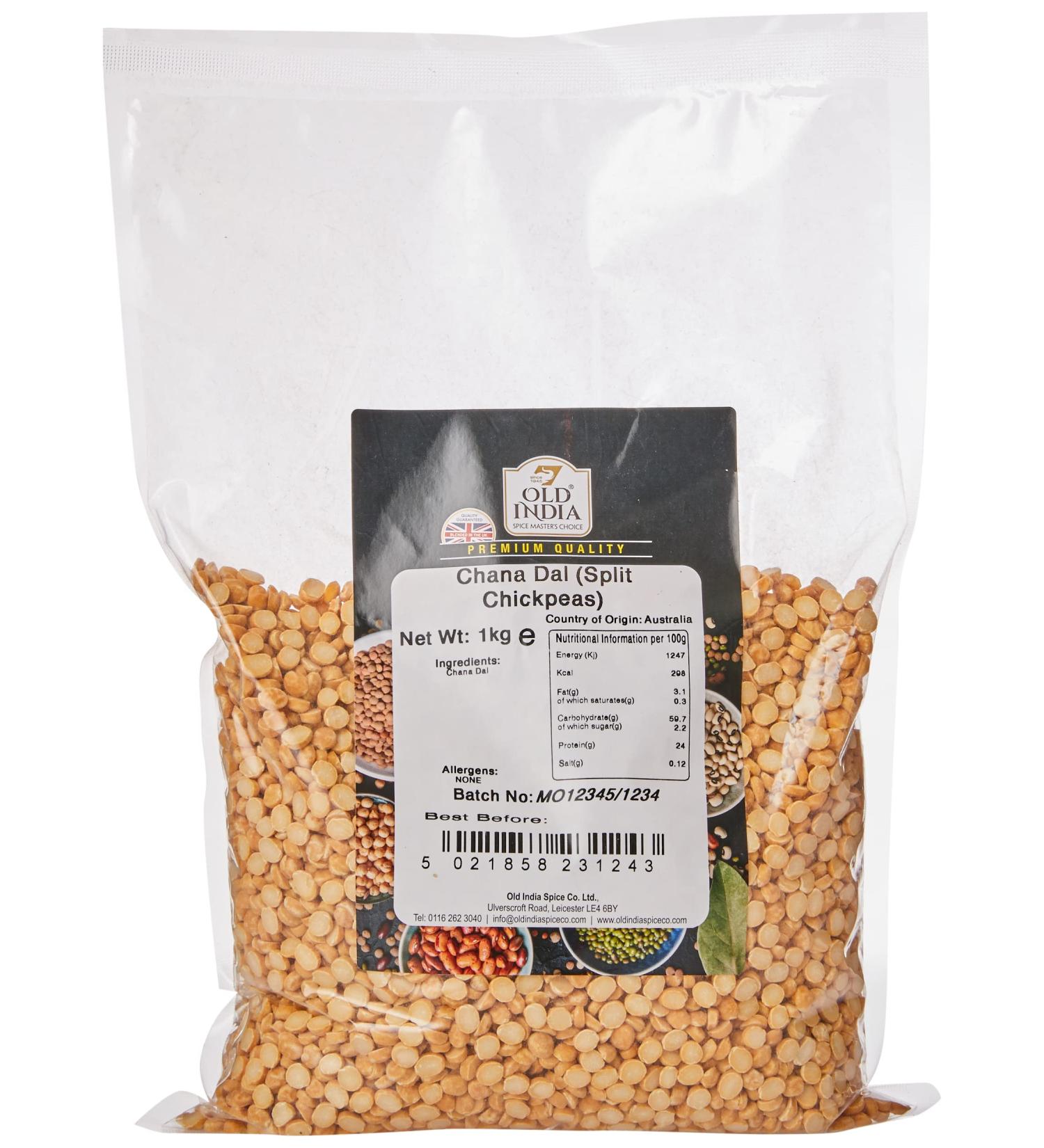 Old India Chana Dal (Split Chickpeas) 1kg 1 kg (Pack of 1) - Buy Online on GoSupps.com