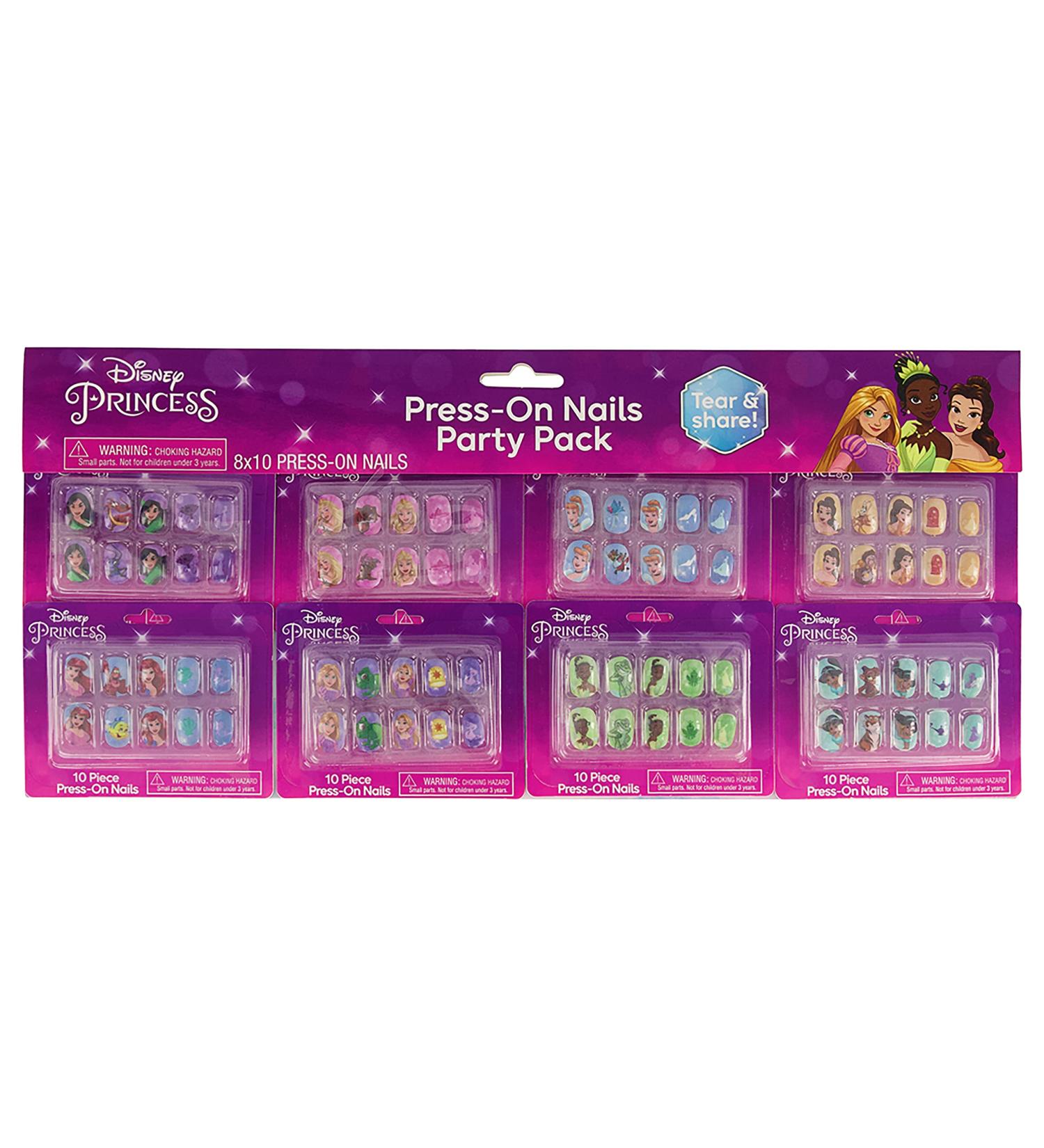 Taste Beauty Disney Princess Faux-Nail Party Set - 80 Tear-and-Share Faux Nails for Kids - Buy Online on GoSupps.com