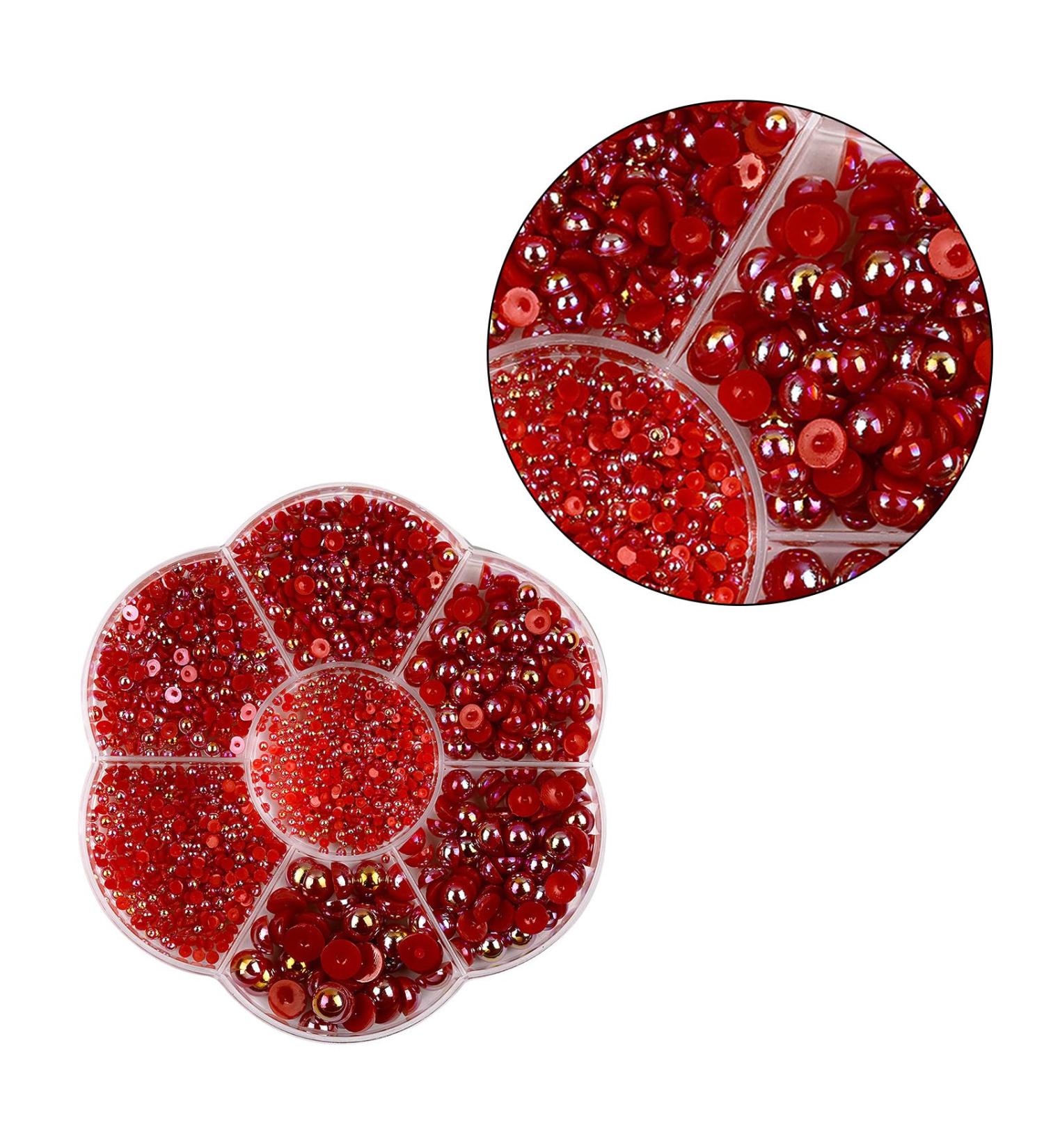 Unique Half Beads Nail Art Accessories Unique Nail Craft Decoration for Beautiful Women Nails - Buy Online on GoSupps.com