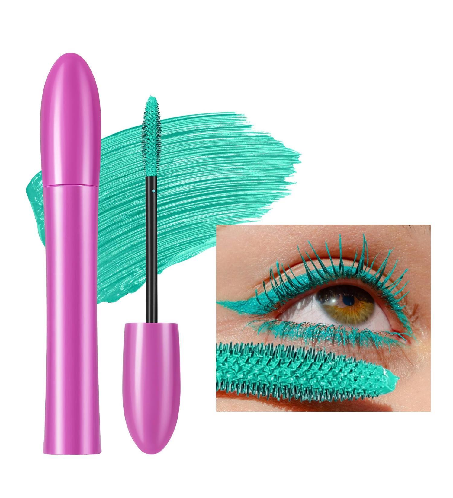 Vawolecy Volume Color Mascara Lengthening and Curling Water Resistant and Smudge Resistant Colored Mascara for Eyelashes Suitable as Makeup for Cosplay and Parties for Women and Girls 05 - Buy Online on GoSupps.com