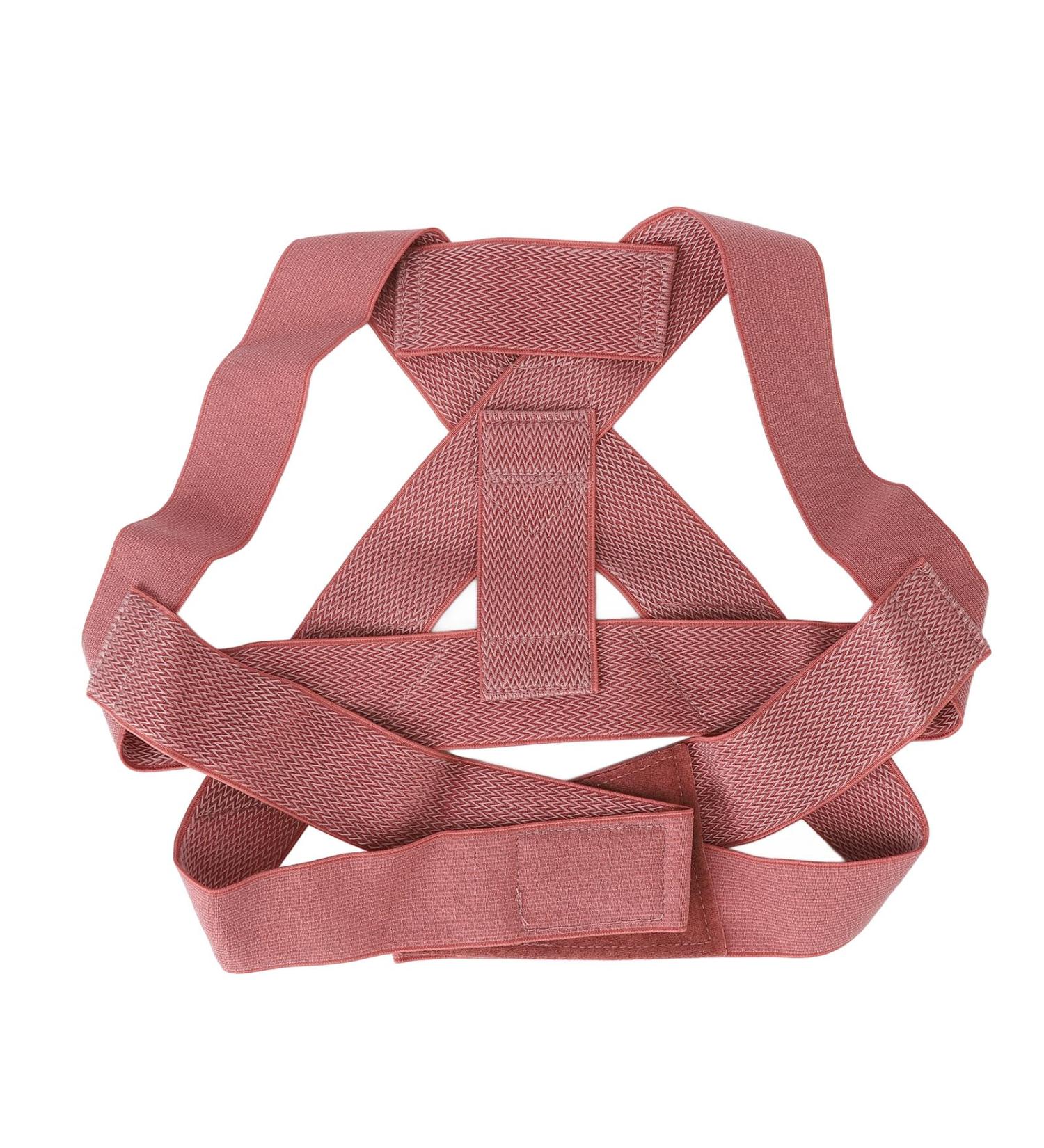 Breathable Back Support Belt for Posture Correction - Unisex Orthodontic Back Brace (Red) | International Shipping - Buy Online on GoSupps.com