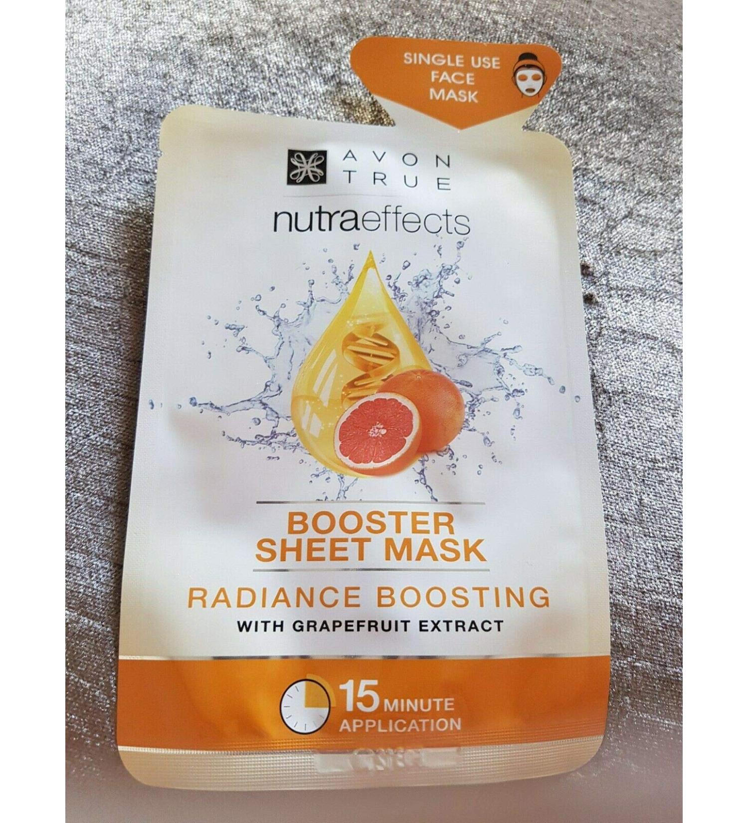 Avon True Nutraeffects Booster Sheet Mask radiance Boosting