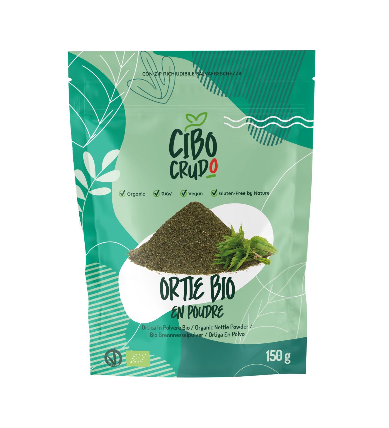 Organic and raw nettle powder - 150 g. Sun-dried nettle leaves to preserve their properties. Nettle powder for herbal tea and tea. Finely ground nettle organic and 100% natural. - Buy Online on GoSupps.com
