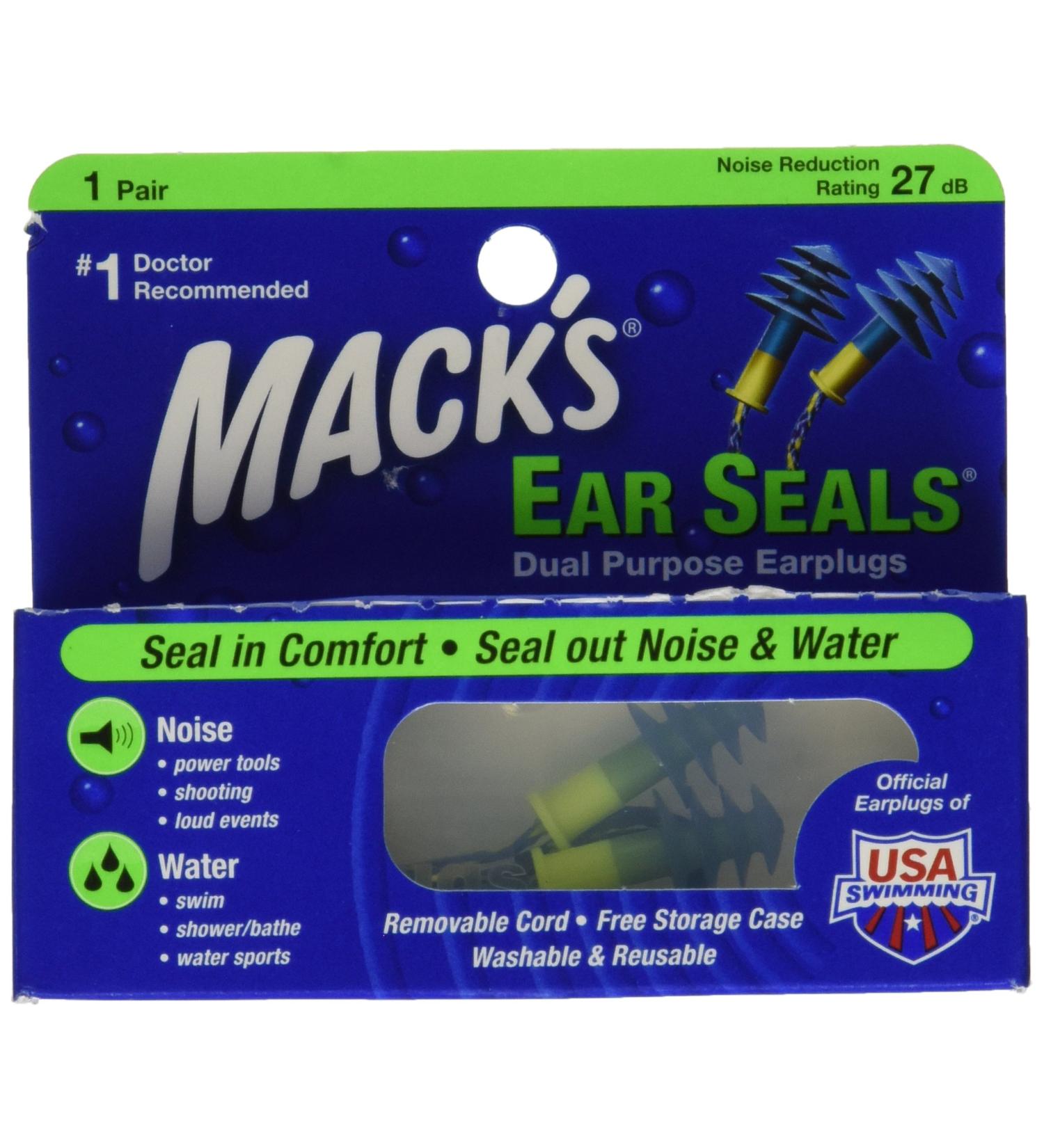 Buy Macks Ear Seals - Special Pack of 5 Ear Plugs | International Shipping Available - Buy Online on GoSupps.com