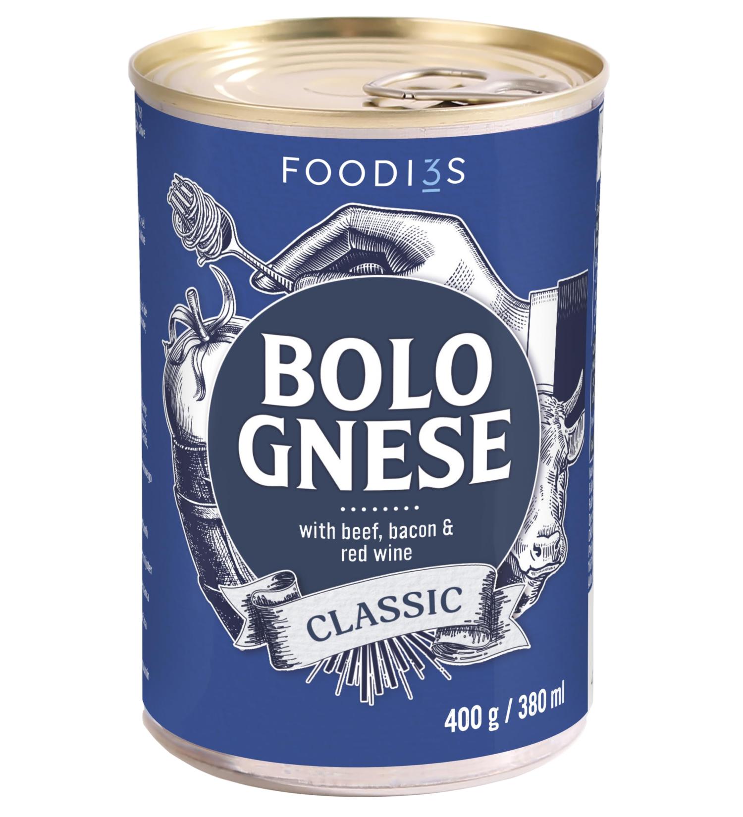 3Foodies | Low Price Bolognese | Gourmet Quality | 400g | Pasta sauce with minced beef meat - Buy Online on GoSupps.com