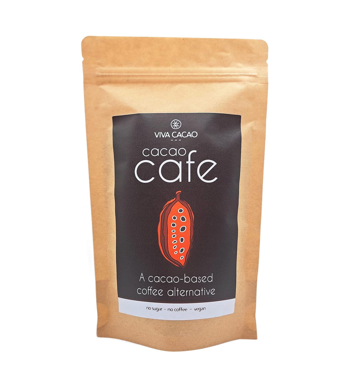 Cacao Cafe 200g | Coffee alternative (made from cacao) | For brewing in a cafetiere | Gentle Energy | Low Calorie | No Coffee | No Sugar | Antioxidants | Compostable Packaging - Buy Online on GoSupps.com