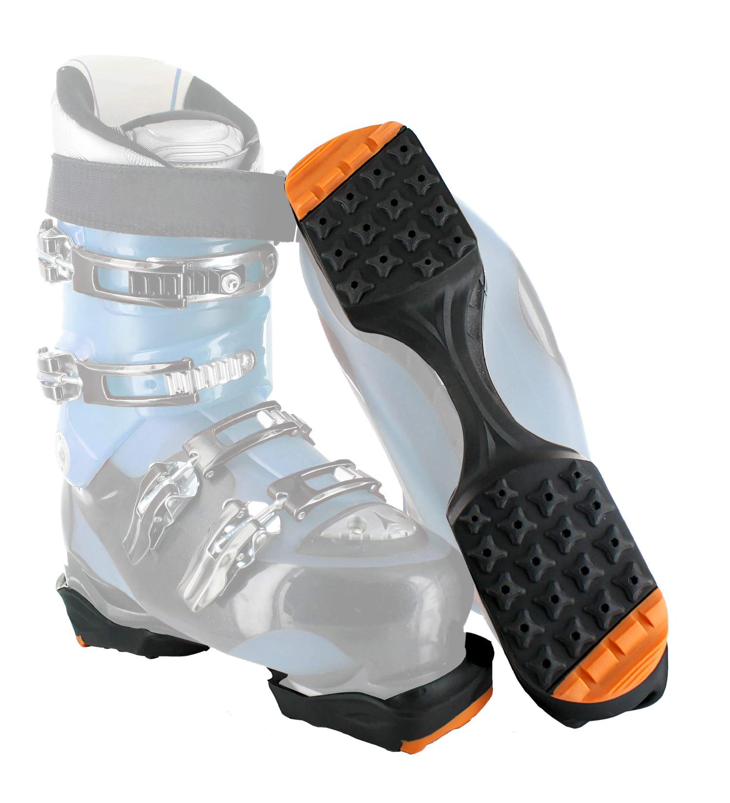 SkiTrax Ski Boot Tracks Traction Cleats (Medium, W 10.5-12.5/M 9-11.5) - 1 Pair for Enhanced Grip and Protection - Buy Online on GoSupps.com