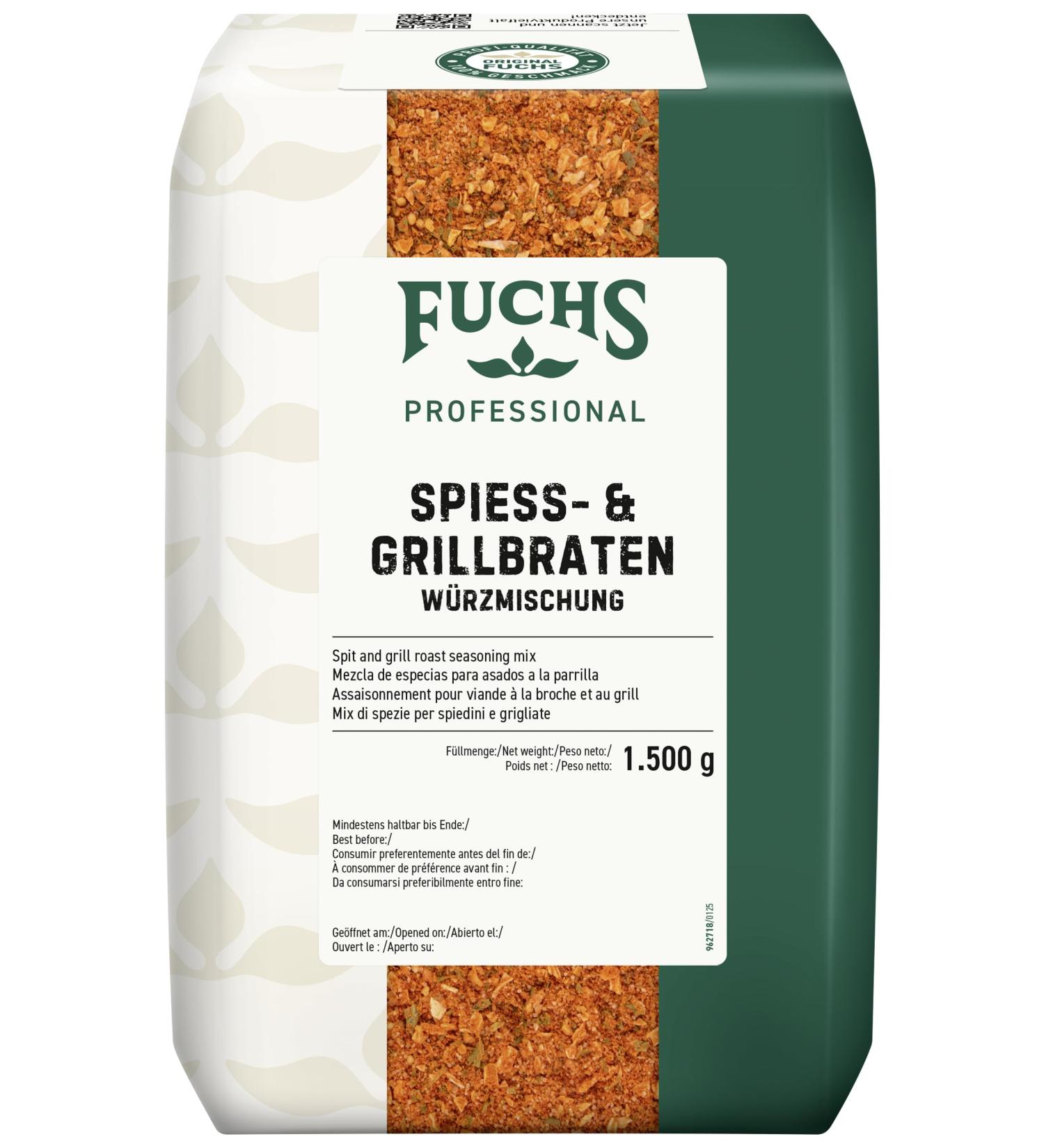 Fuchs Professional - Assaisonnement pour viande la broche et au grill | qualit professionnelle pour les gros consommateurs | 1 5 kg dans un sac - Buy Online on GoSupps.com