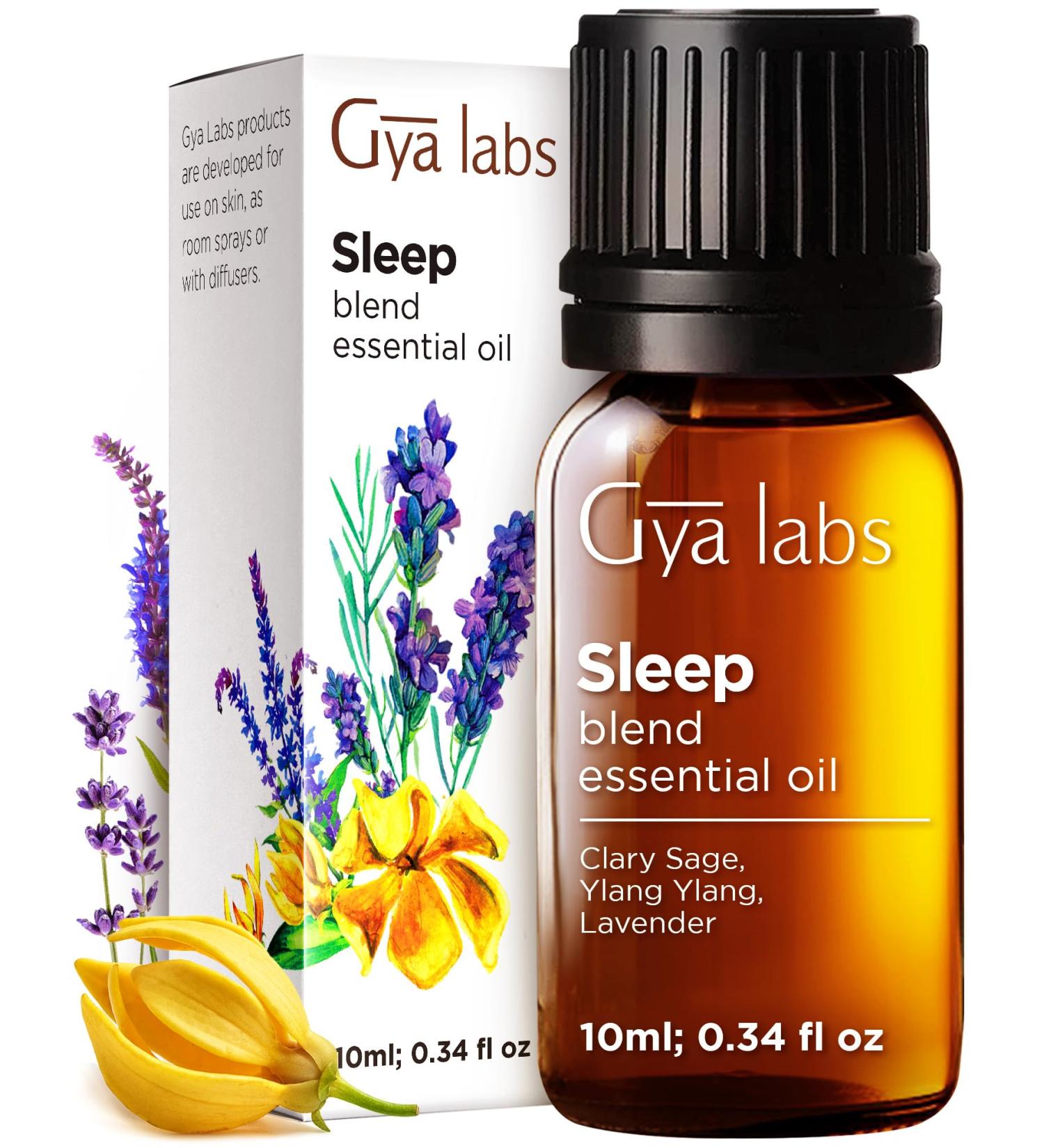 Gya Labs Sleep Essential Oil Blend - 100% Pure Natural Sleep Oil for Diffuser & Aromatherapy Soothing Bedtime and Self-Care (0.34 Fl Oz) - Buy Online on GoSupps.com