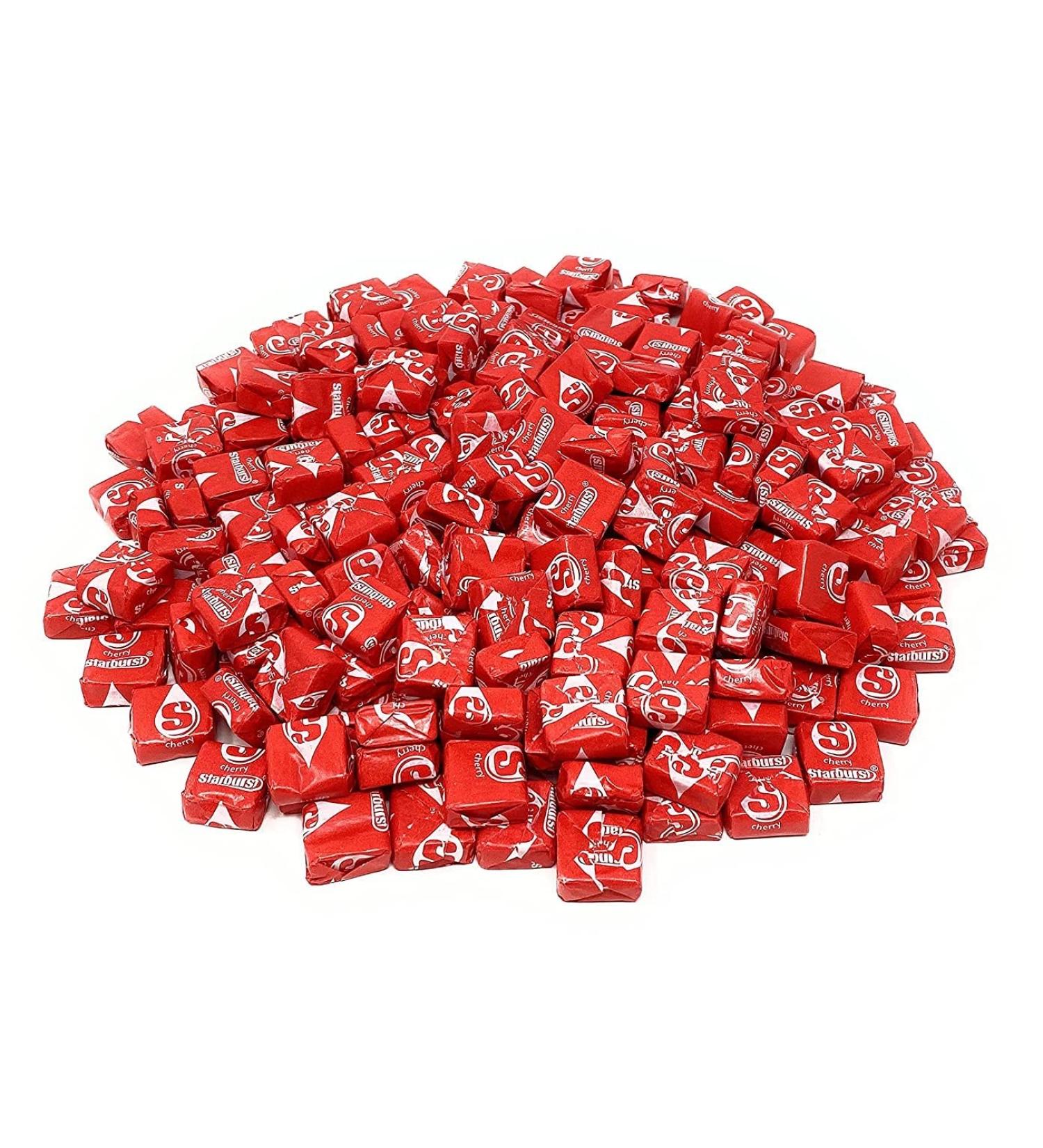 Halloween Special Starburst Red Cherry Chewy Candy - 1.5 lbs - All Red Cherry Starburst Fruit Chews - Single Flavor Soft Candy Assortment Sharing Size Bulk Family Pack - Individually Wrapped  24 oz. Cherry 1.5 Pound (Pack  - Buy Online on GoSupps.com