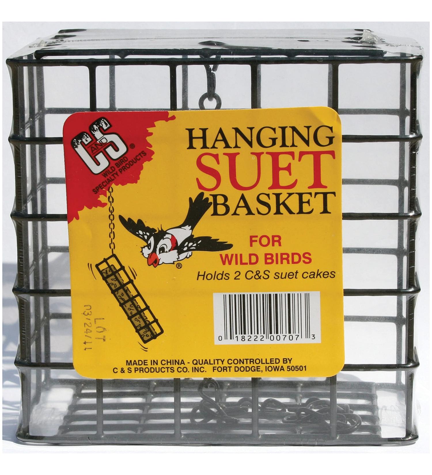 C&S Wild Bird Double Suet Basket  2.7" D x 5.3" W x 5.2" H - Buy Online on GoSupps.com