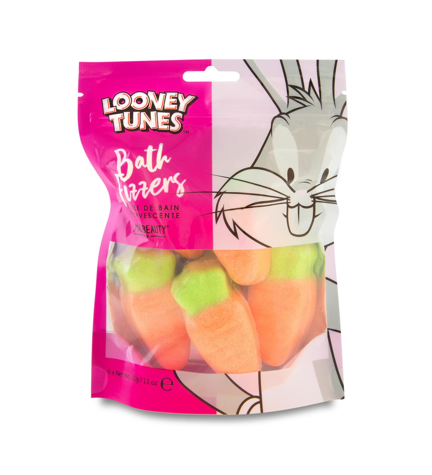 Looney Tunes Carrot Bath Fizzers - 6 Strawberry-Scented Bath Salts Sticks for Healthy Glowing Skin & Relaxation - Buy Online on GoSupps.com