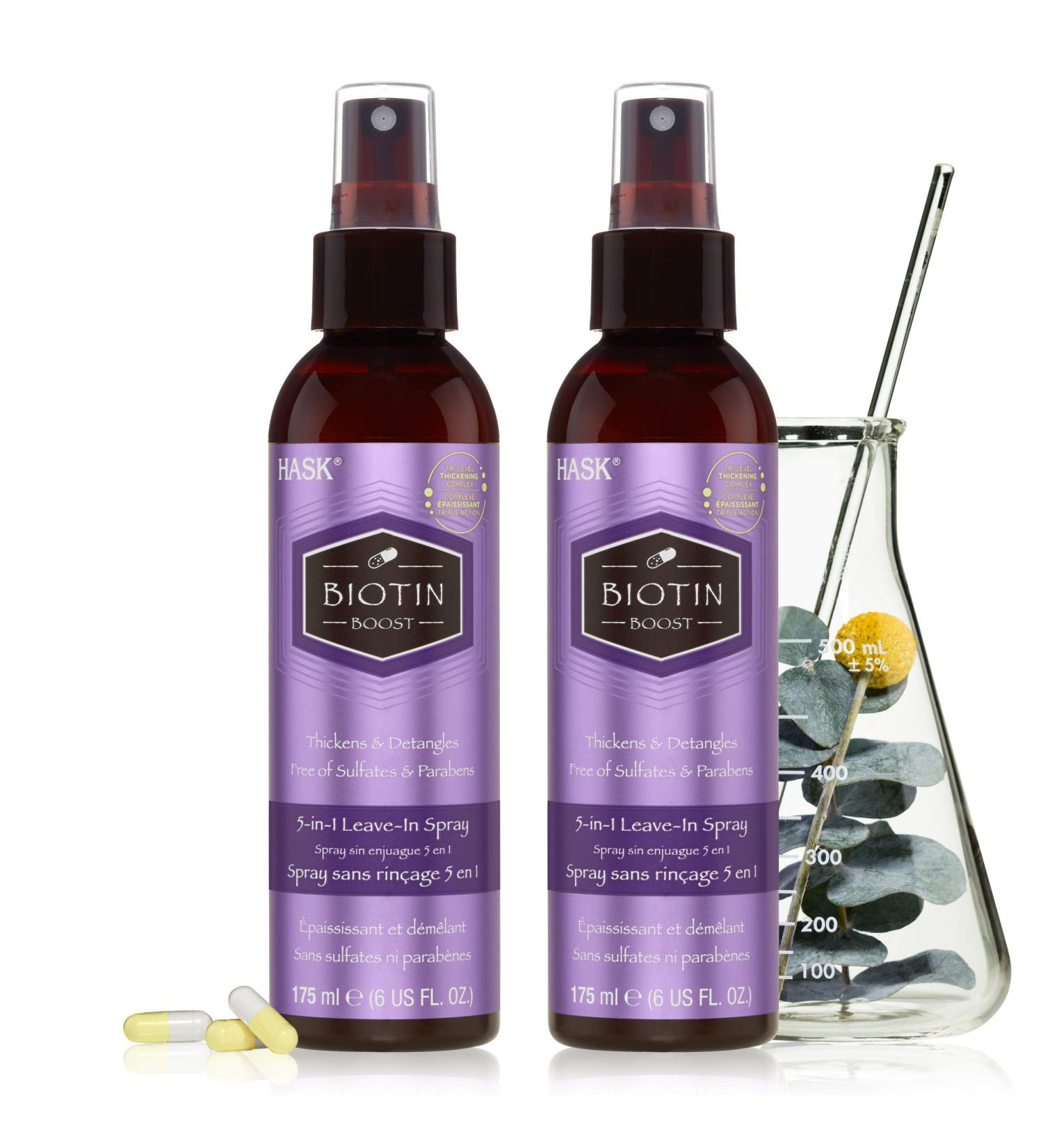 Shop HASK Thickening BIOTIN 5-in-1 Leave In Conditioner Spray - Color Safe Gluten Free Paraben Free - International Shipping Available - Buy Online on GoSupps.com