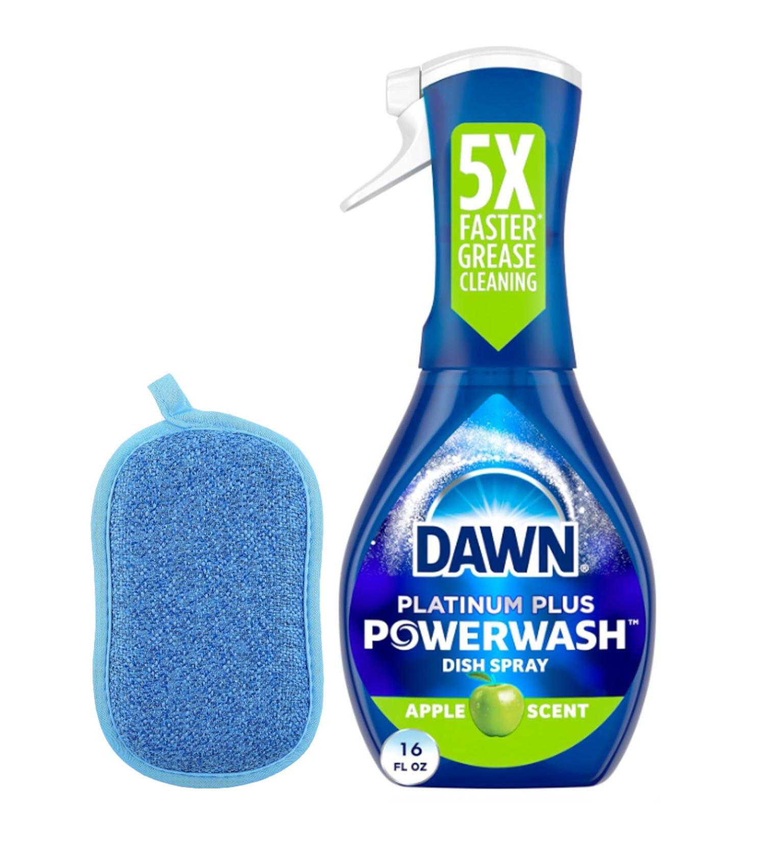 Buy Dawn Platinum Powerwash Dish Spray - Apple Scent (16 oz) + Universal Reusable Microfiber Sponge | International Shipping - Buy Online on GoSupps.com