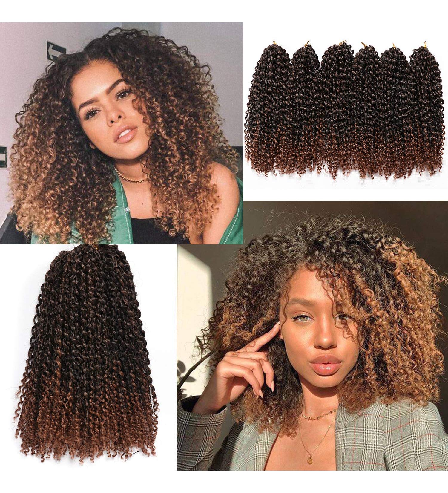 12 Inch Short Passion Twist Hair Marlybob Crochet Hair - 6 Bundles 12 Kinky Curly Crochet Hair for Black Women - Buy Online on GoSupps.com
