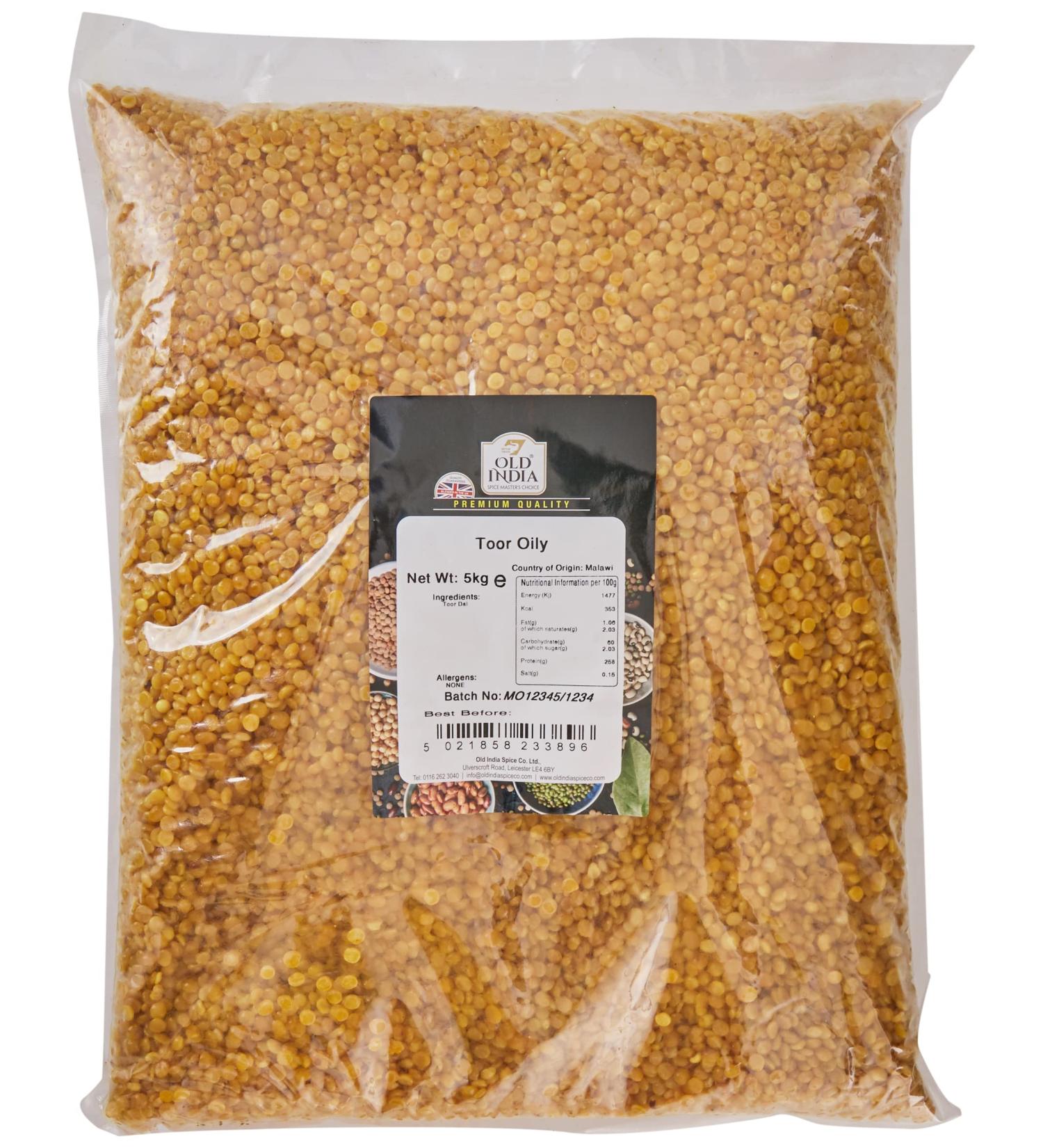 Old India Toor Oily 5kg - Buy Online on GoSupps.com