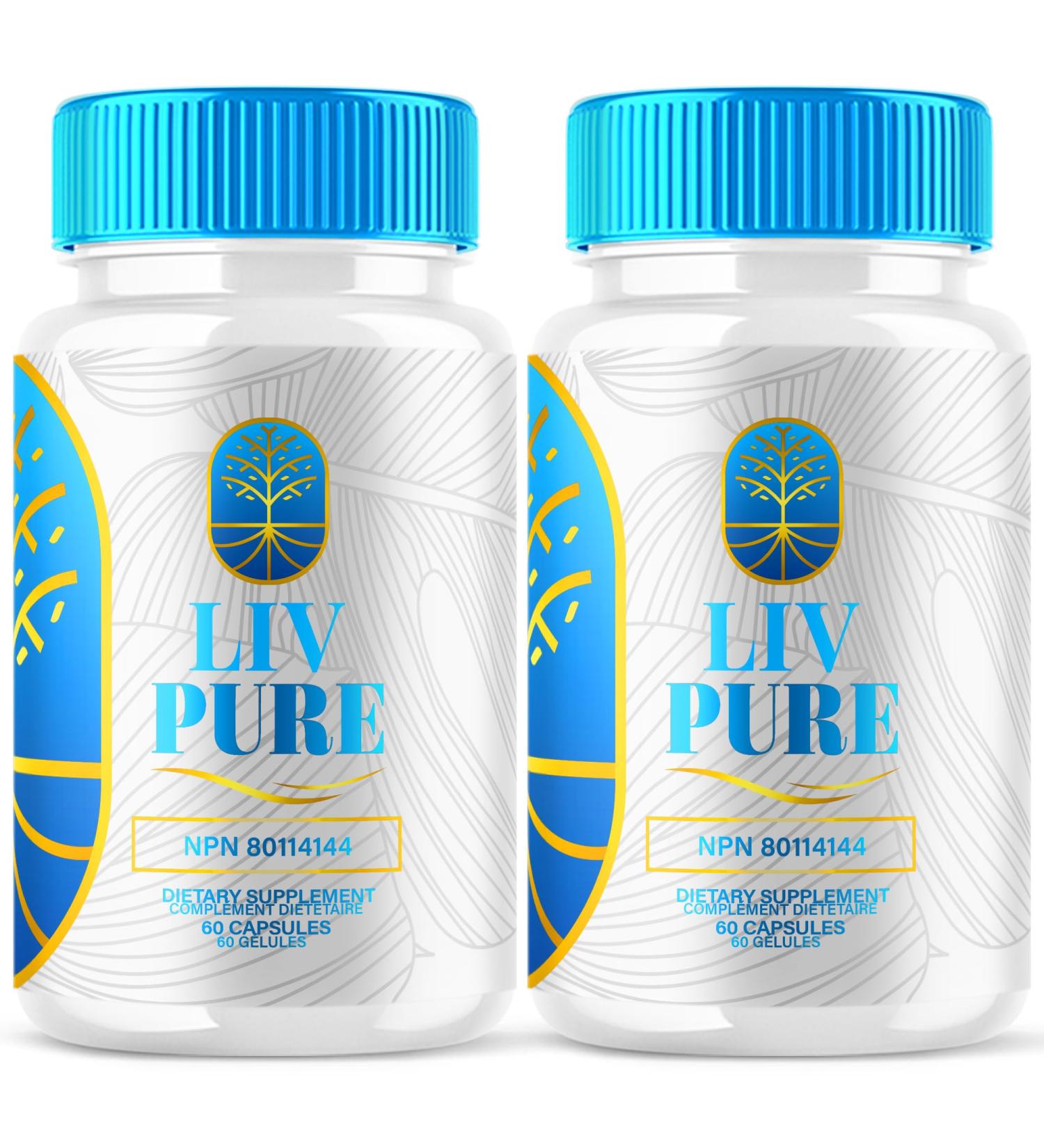 (2 Pack) Liv Pure Capsules Live Pure Supplements Liv Pure Liver Health Wellness Detoxification Support Supplement Women Men LivePure Suppl ment de D sintoxication Sant et Bien- tre (120 Capsules) - Buy Online on GoSupps.com
