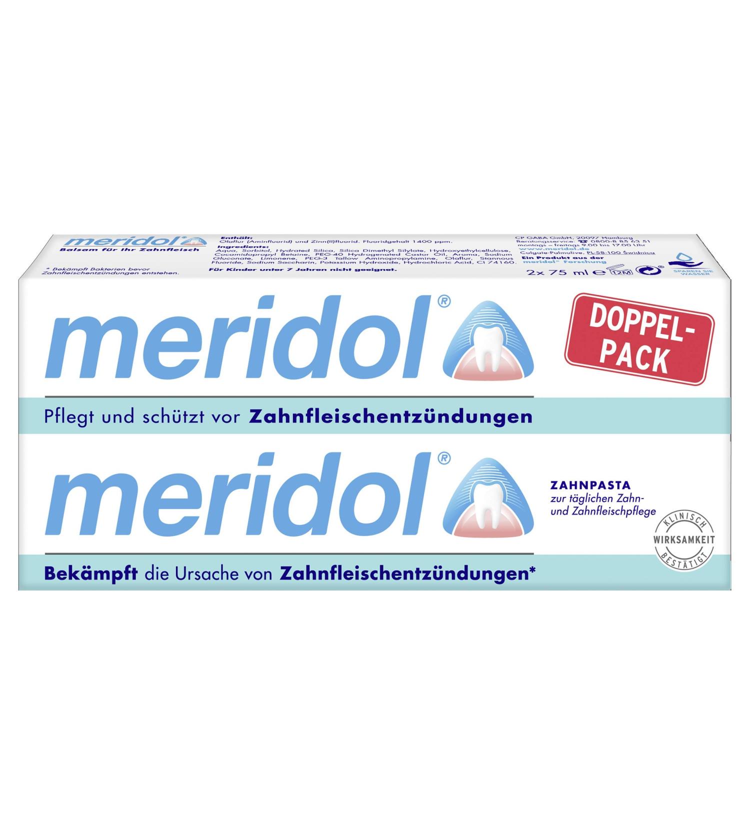 Buy Meridol Toothpaste 3-Pack (3 x 2 x 75 ml) | International Shipping Available - Buy Online on GoSupps.com