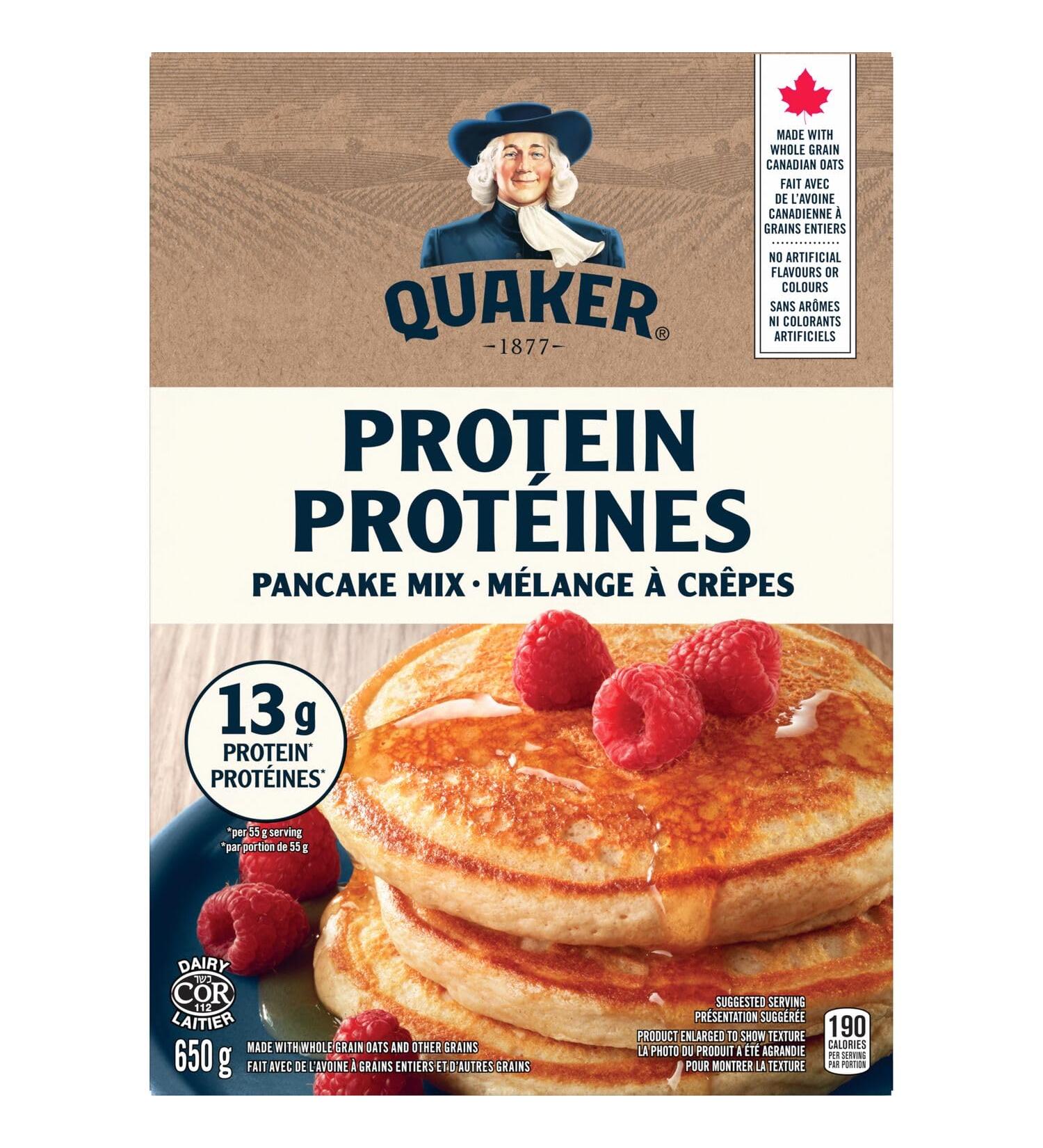 Quaker Protein Pancake Mix 650g Pack of 1 High Protein 650 g (Pack of 1) - Buy Online on GoSupps.com
