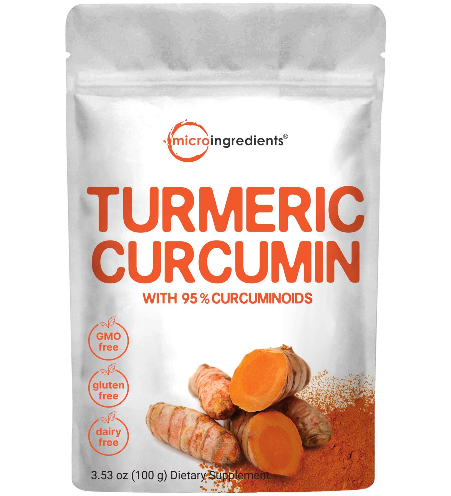 Turmeric Extract 95% Curcuminoids - 100g | Joint & Immune Support | Antioxidant-Rich | Vegan Friendly - Buy Online on GoSupps.com