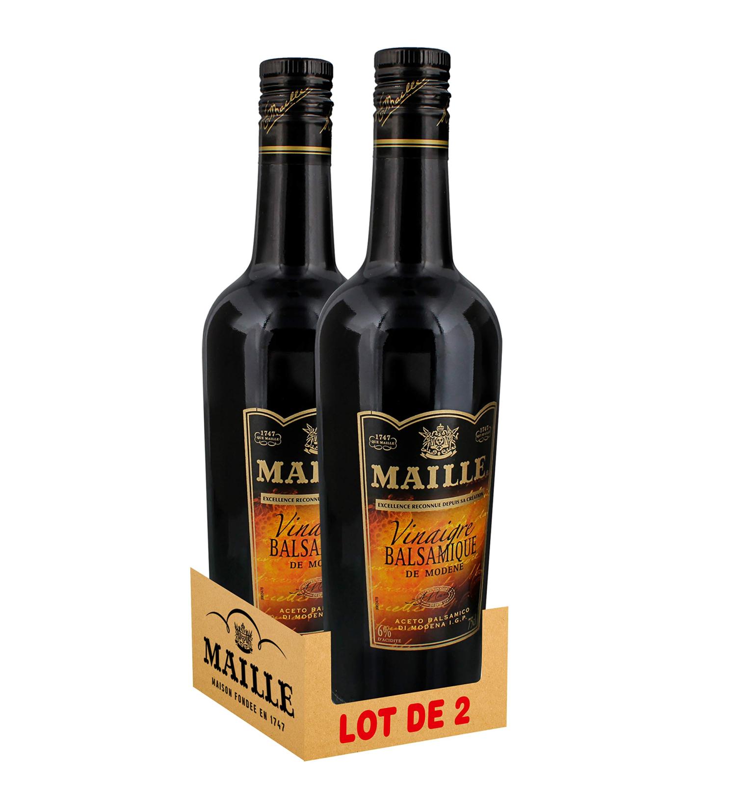 Maille Balsamic Vinegar of Modena 75 cl - Pack of 2 - Buy Online on GoSupps.com