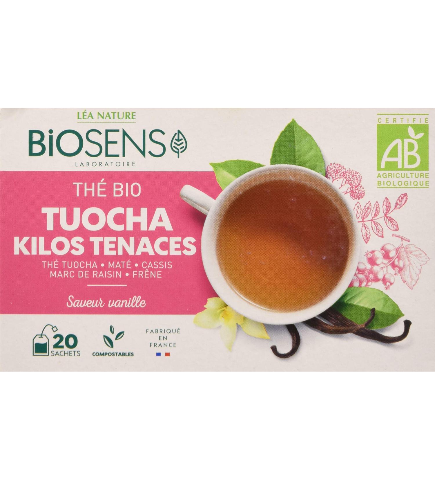 Biosens Tuocha Kilos Tea Tenacious Tuocha Tea Mate Blackcurrant Grape Marc and Ash Certified Organic AB Made in France - Buy Online on GoSupps.com