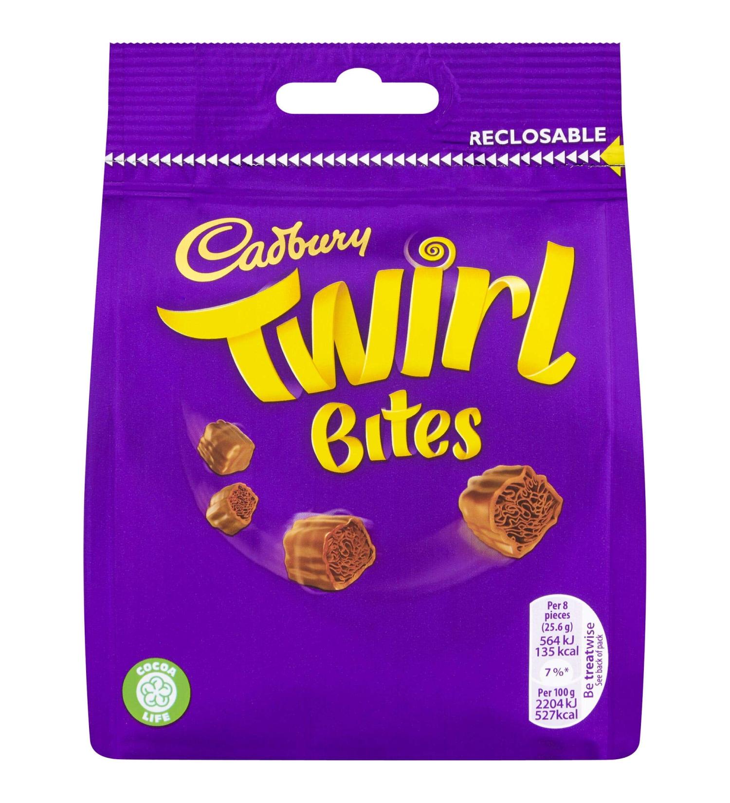 Cadbury Chocolate Twirl Bites Bags - 10x95g
