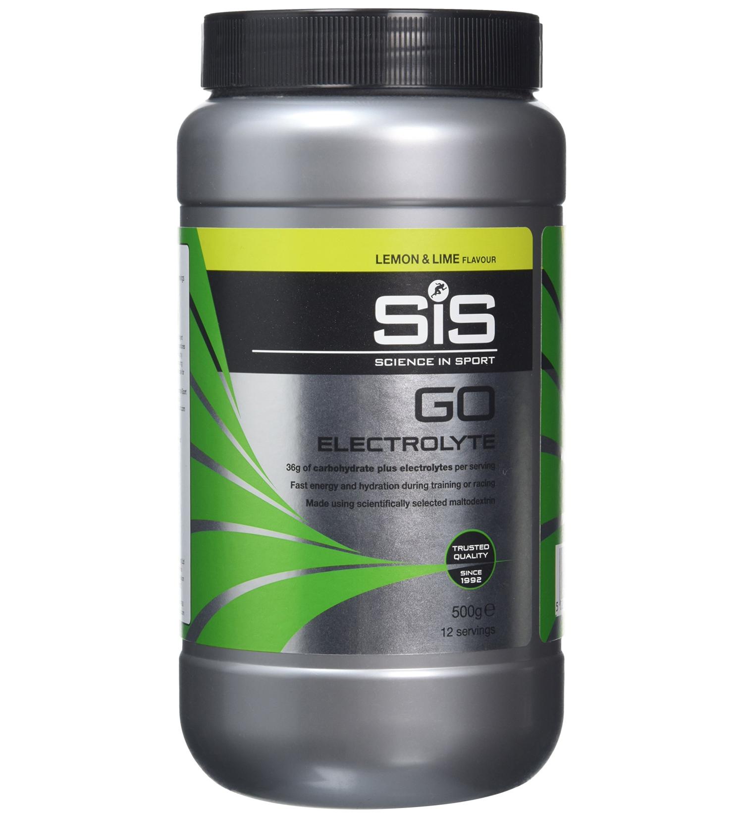 Science In Sport GO Electrolyte Powder Energy Drinks - Lemon and Lime Flavour - High Carbohydrates and Sodium - 12 Servings - 500g - Buy Online on GoSupps.com