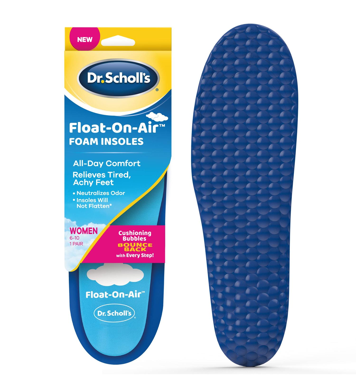 Dr. Scholl's Float On Air Insoles - Women's Shoe Inserts for All Day Comfort - Buy Online on GoSupps.com