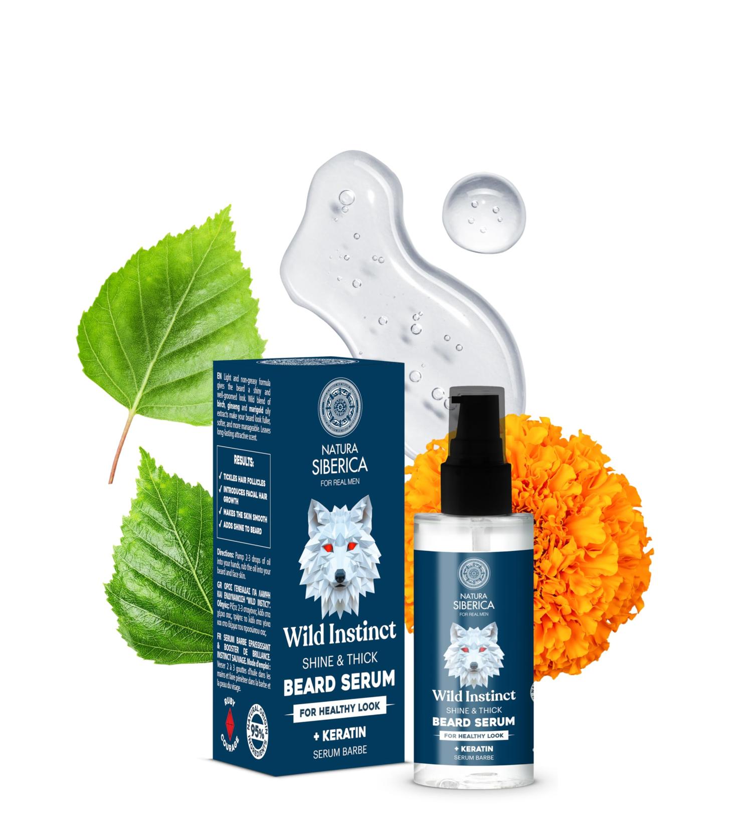 Natura Siberica Men Wild Instinct. Shine & Thick Beard S rum pour un look sain 50 ml - Buy Online on GoSupps.com