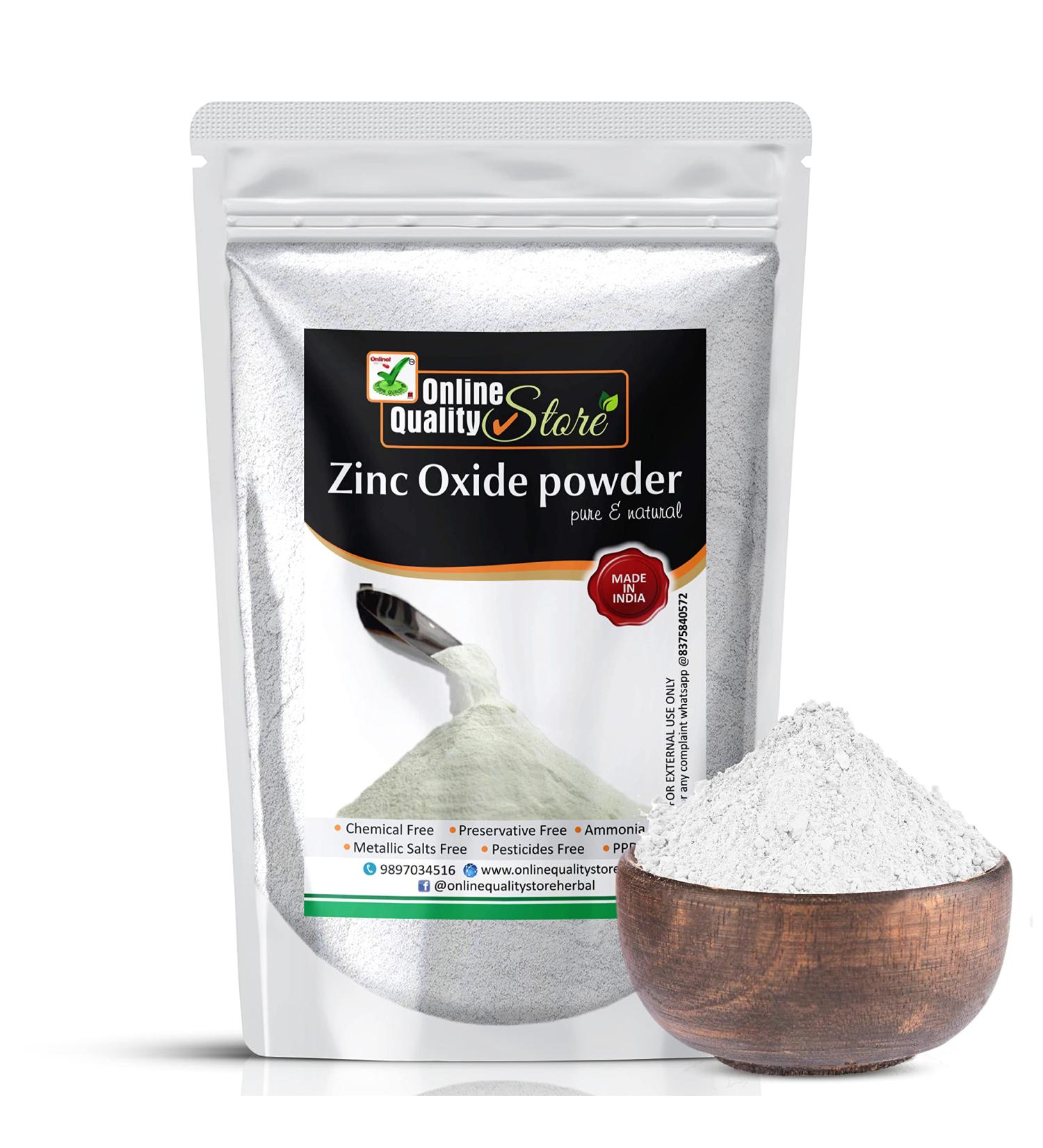 Online Quality Store zinc oxide |zinc oxide powder for face|zno powder|zinc oxide powder for skin |zno non-nano particles |zinc oxide sunscreen |zinc oxide powder for painting 100g - Buy Online on GoSupps.com