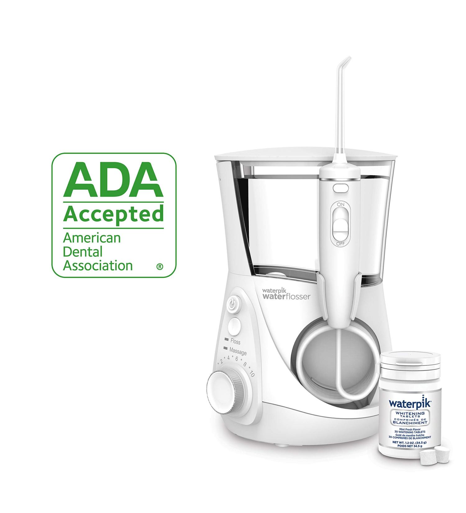 Waterpik Whitening Water Flosser WF 05 - Electric Oral Irrigator for Gentle Teeth Whitening - Buy Online on GoSupps.com