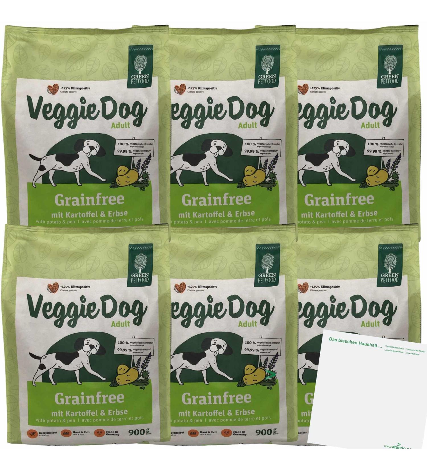 usy VeggieDog Grainfree Adult 6 x 900g Blocks with Potatoes and Peas - Buy Online on GoSupps.com