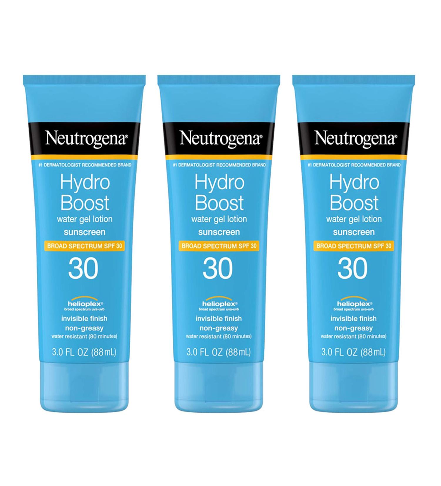 Neutrogena Hydro Boost Water Gel Lotion SPF 30 - 3 fl oz | Hydrating Sunscreen - Buy Online on GoSupps.com
