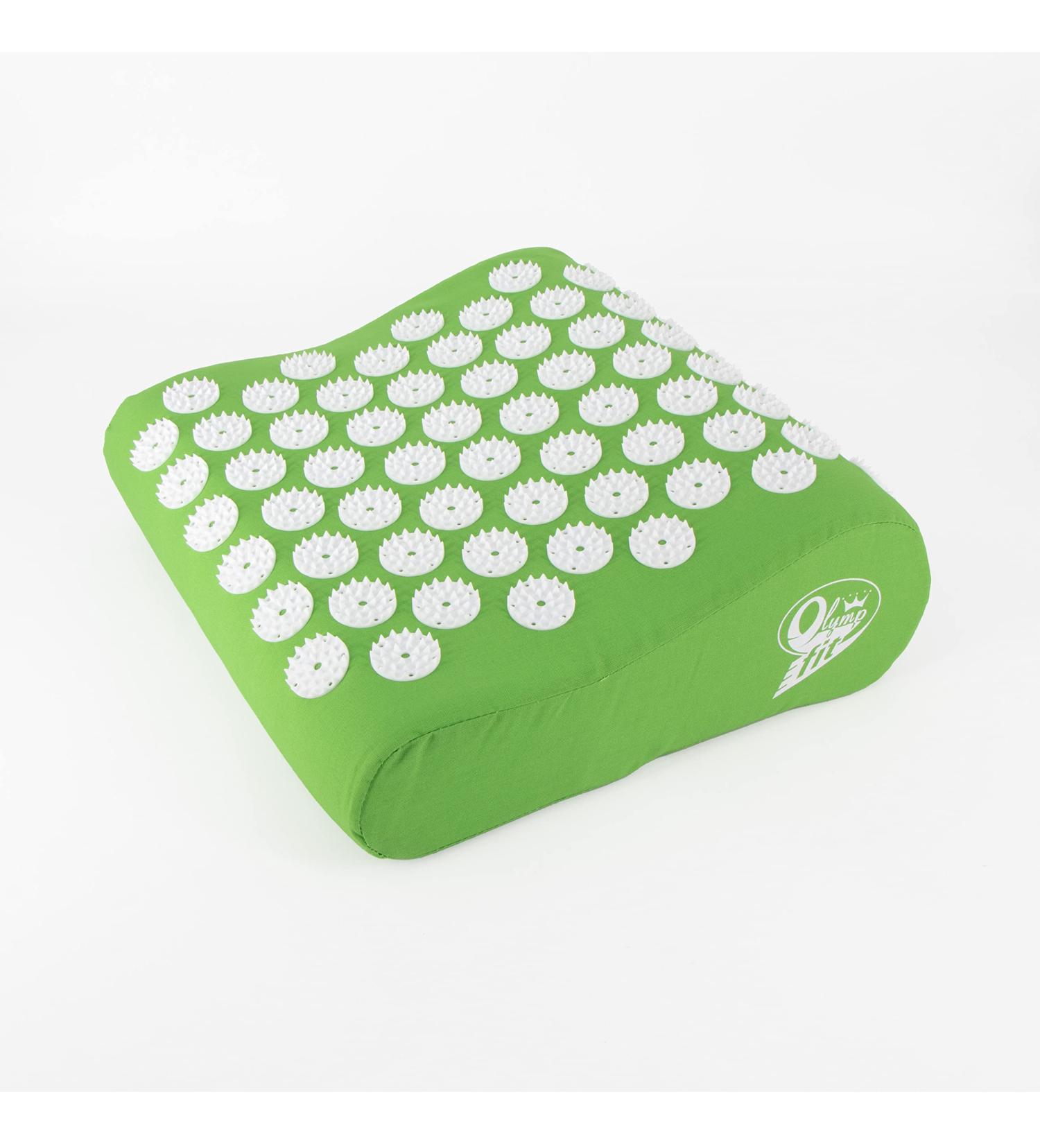 Acupressure Pillow - Shanti Neck & Nail Pillow 32x32x10 cm Green | Relaxation & Pain Relief - Shop Now! - Buy Online on GoSupps.com