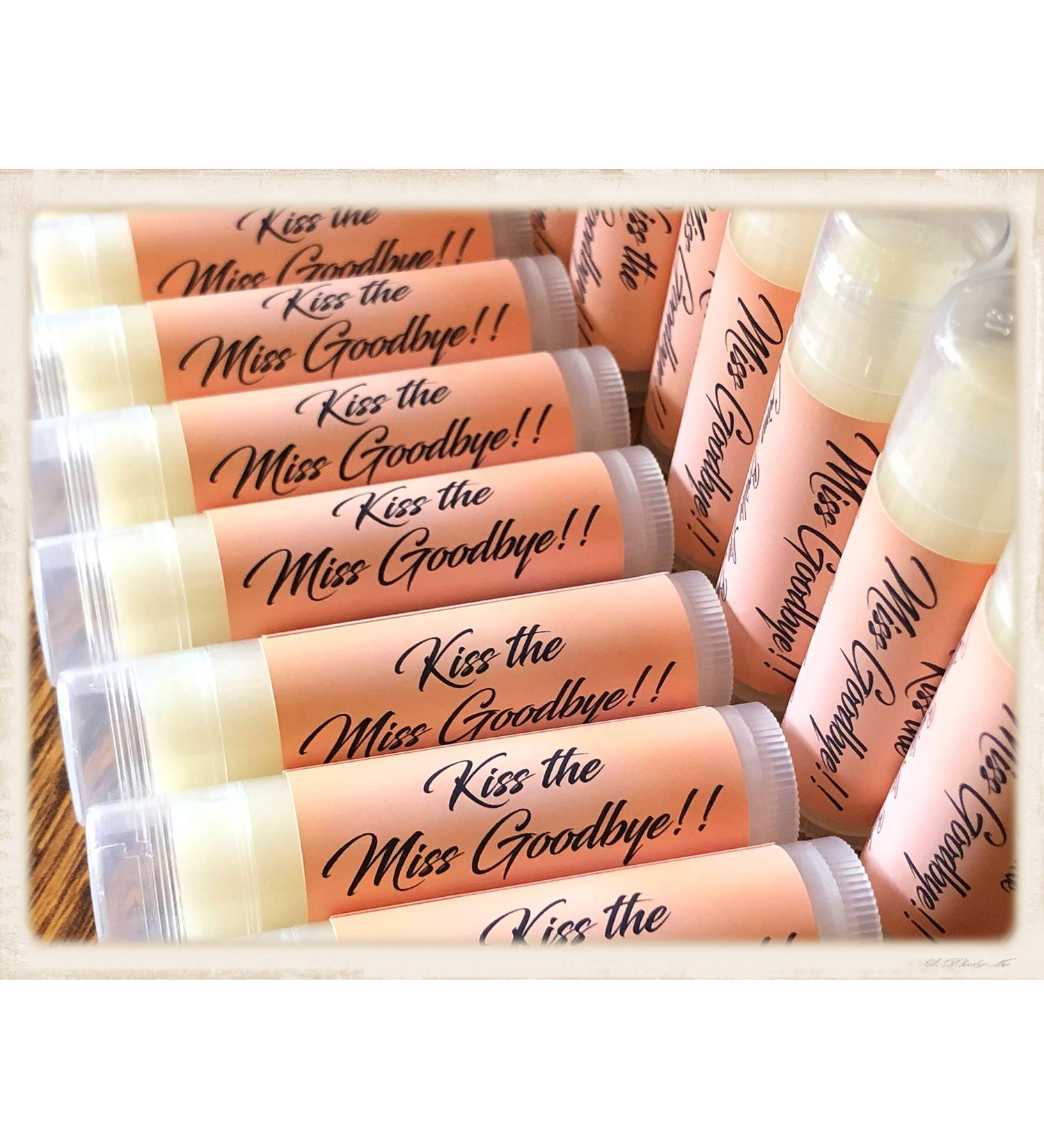 20 KISS The Miss Goodbye Bridal Shower Pinot Grigio Lip Balms - Perfect for Bachelorette Parties | International Shipping Available - Buy Online on GoSupps.com