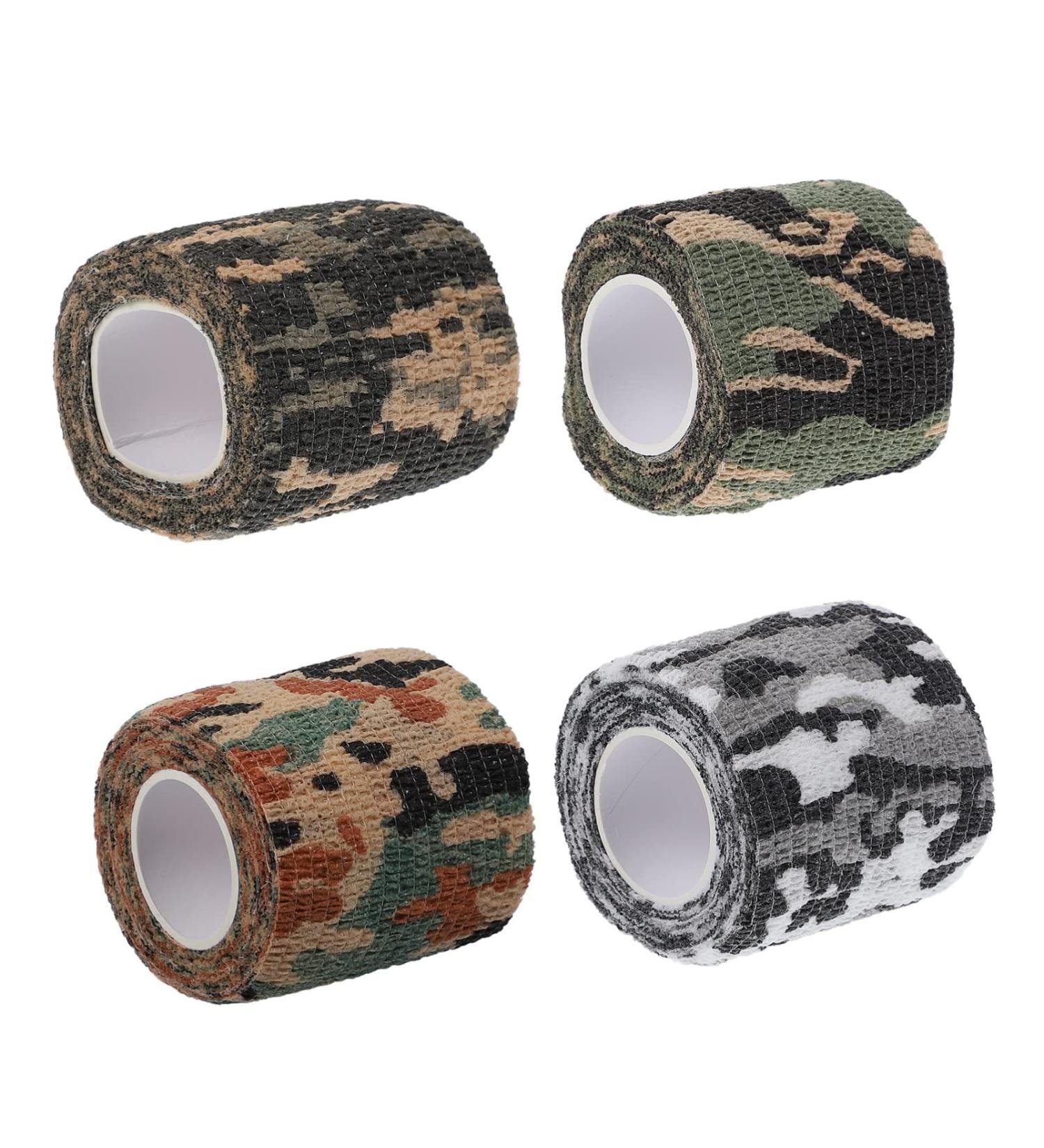Milisten Camouflage Sports Athletic Tape - 4 Rolls Self-Adhesive Cohesive Bandages for Outdoor Use - Soft Compression Wraps - Buy Online on GoSupps.com