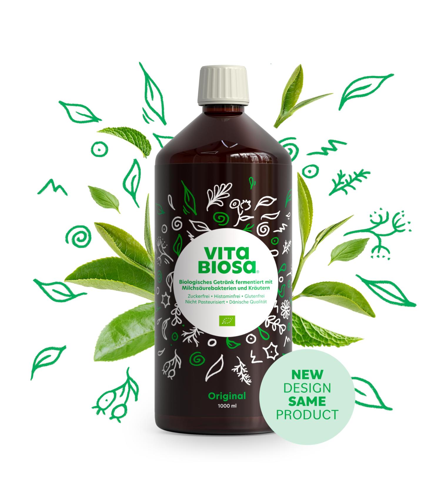 Vita Biosa Herbs Eco - Fresh & Sour Probiotic Drink 1L | International Shipping Available - Buy Online on GoSupps.com