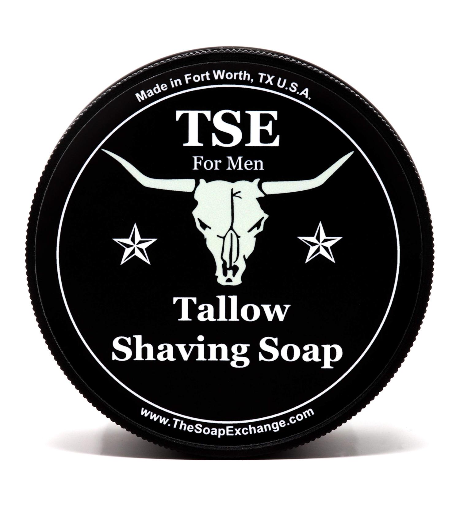 TSE Unscented Shaving Soap for Men - Artisan Tallow & Shea Butter | 4.5 oz Made in USA | Rich Lather & Smooth Shave - Buy Online on GoSupps.com