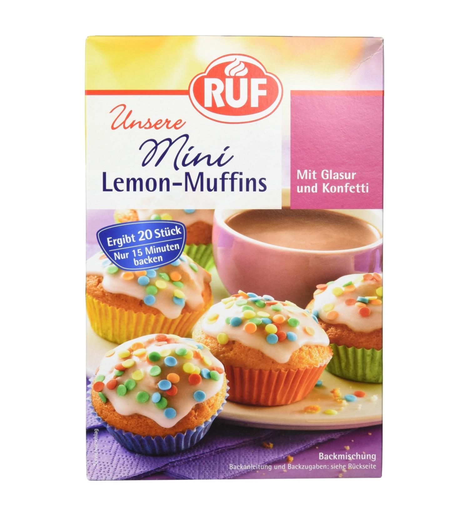 Shop Ruf Mini Lemon Muffins - 350g | Deliciously Zesty Snack | International Shipping Available - Buy Online on GoSupps.com