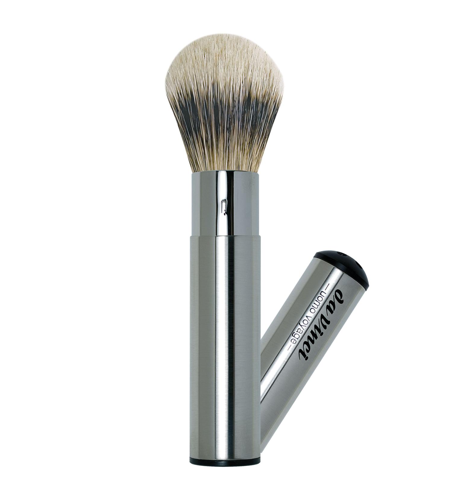 Da Vinci Travel Shaving Brush - Handmade Badger Hair Silvertip 18mm | Premium Quality | International Shipping - Buy Online on GoSupps.com