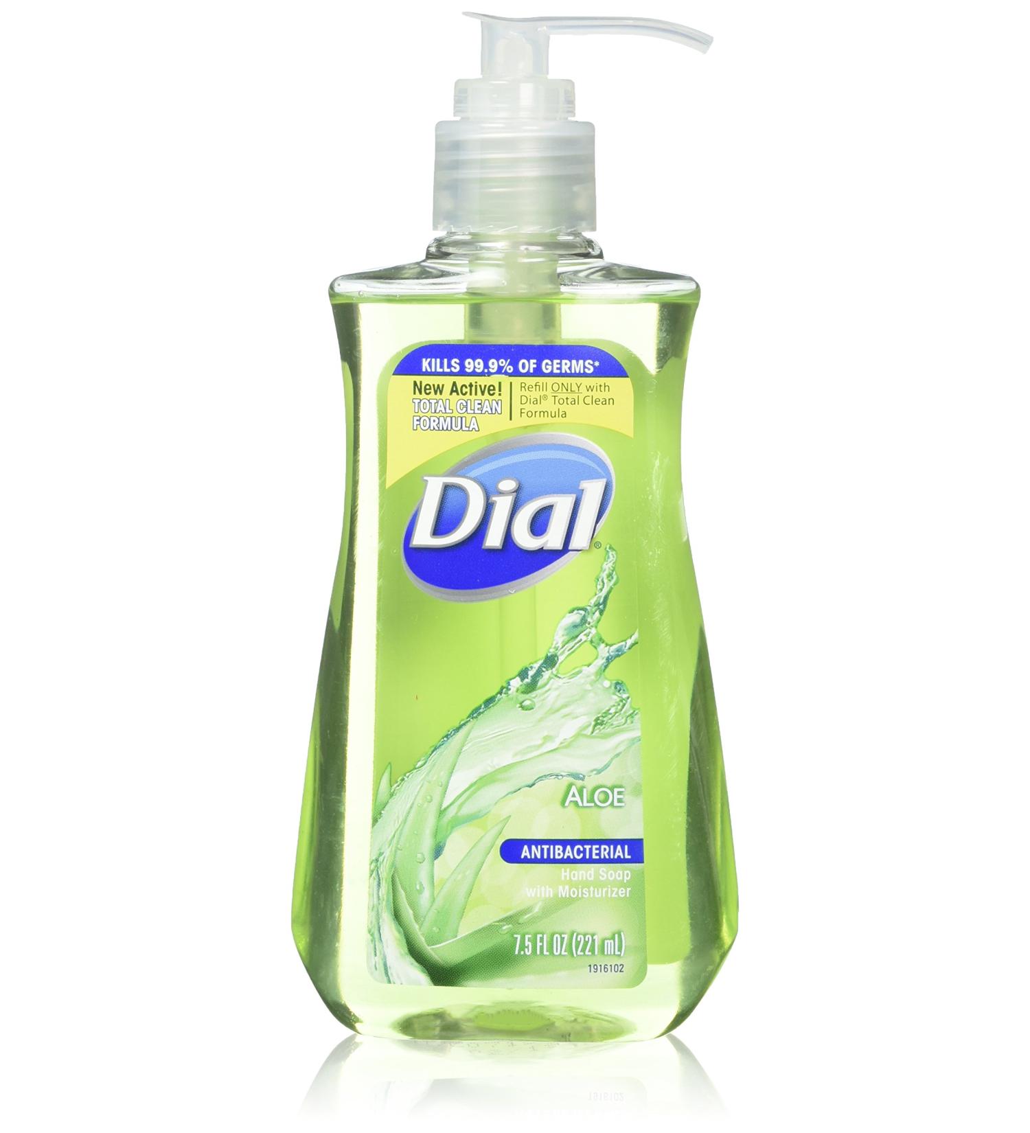 10-Pack Dial Antibacterial Hand Soap with Moisturizing Aloe - 7.5 oz - Buy Online on GoSupps.com