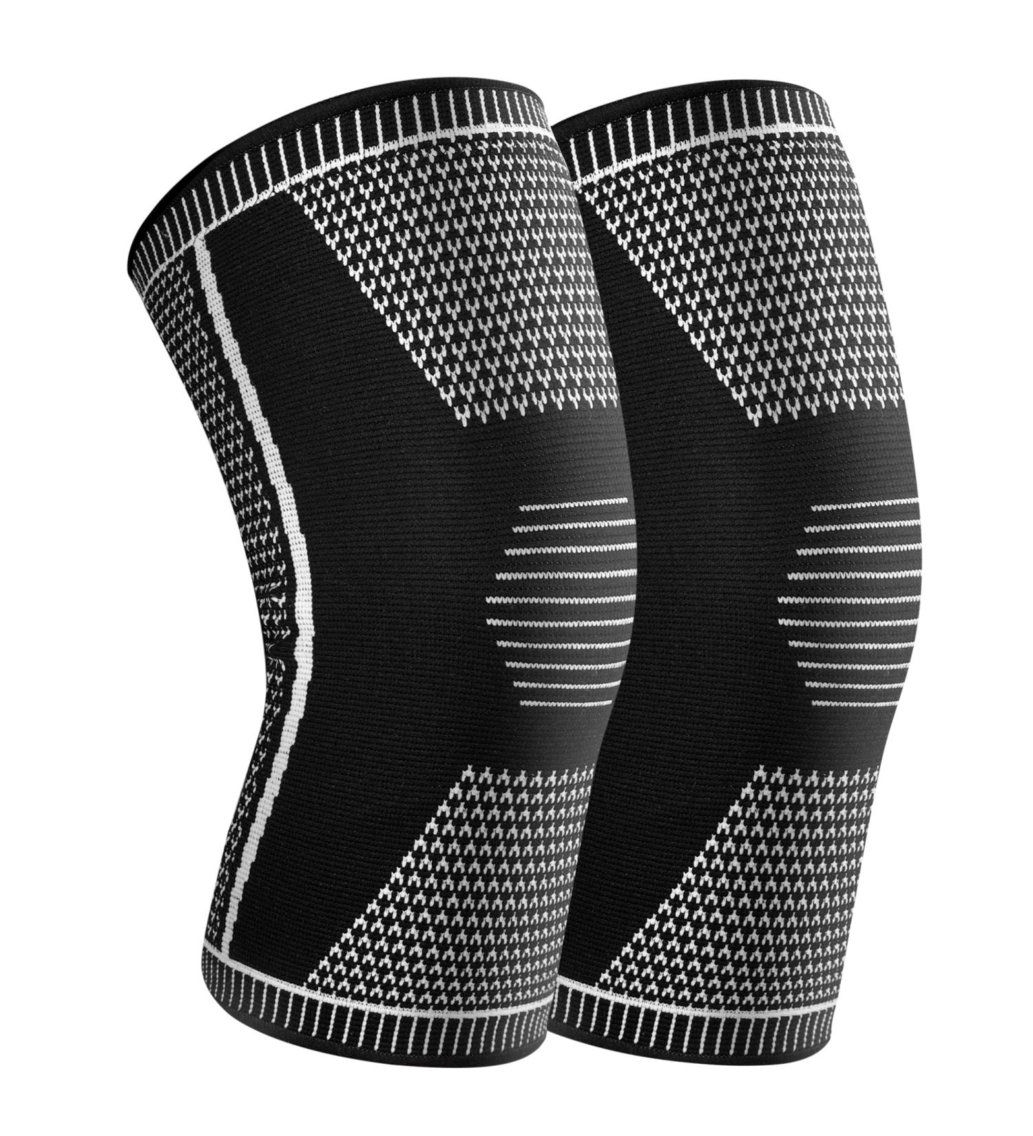 IFWIND 2 Pack Knee Compression Sleeves for Men & Women - Knee Braces for Pain Relief - Ideal for Basketball, Running, Hiking - Large Black - Buy Online on GoSupps.com
