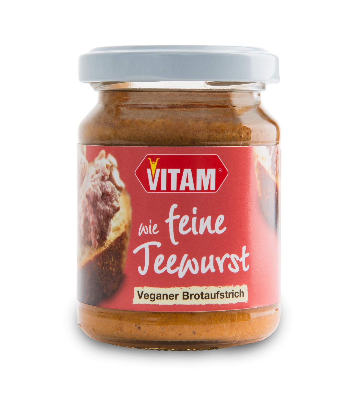 Vitam Pack of 3 vegan tea sausage-style spreads (3 x 120g)