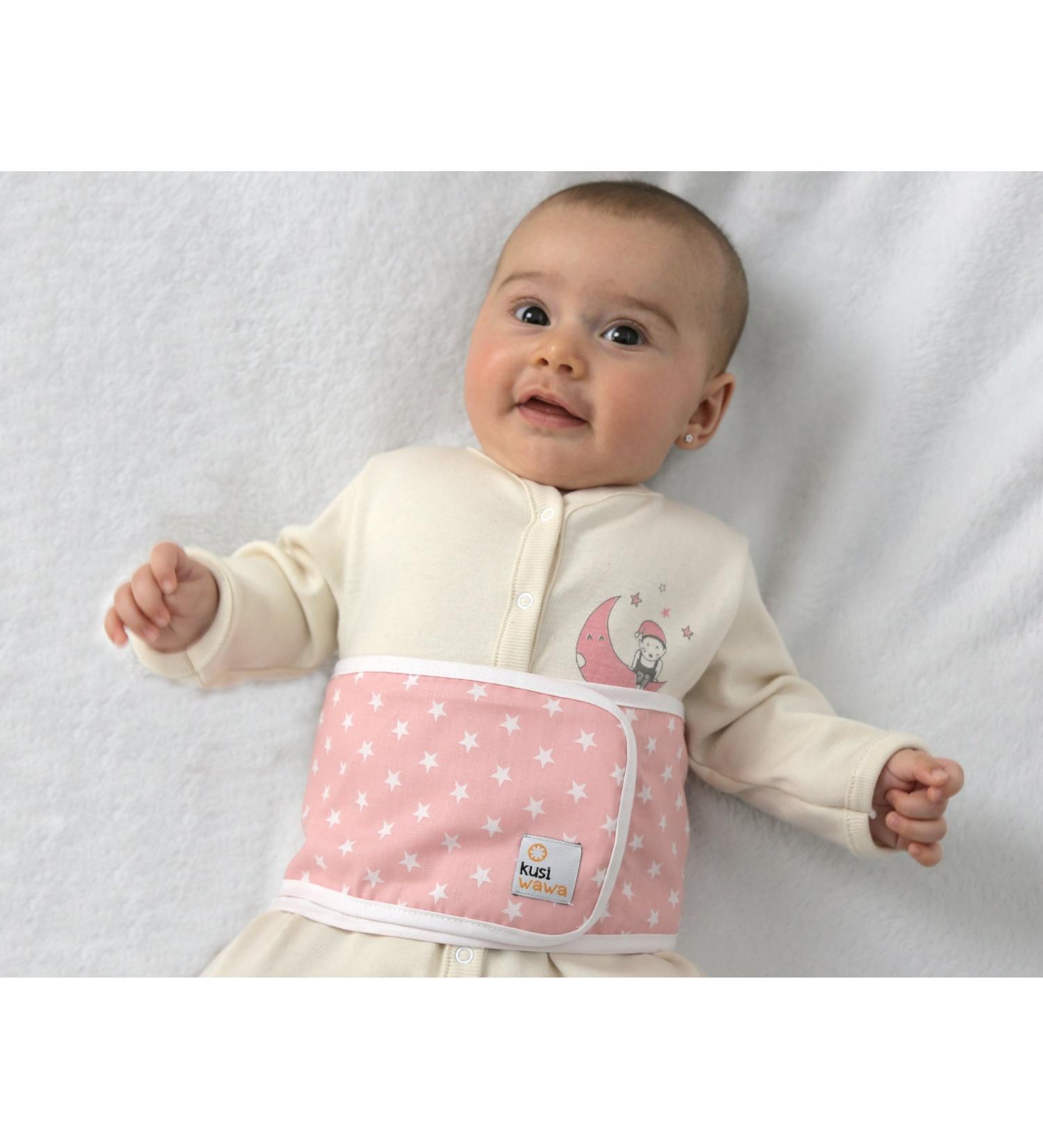 Anti-Colic Wawa Band + 100% Natural Almond Oil (Pink)