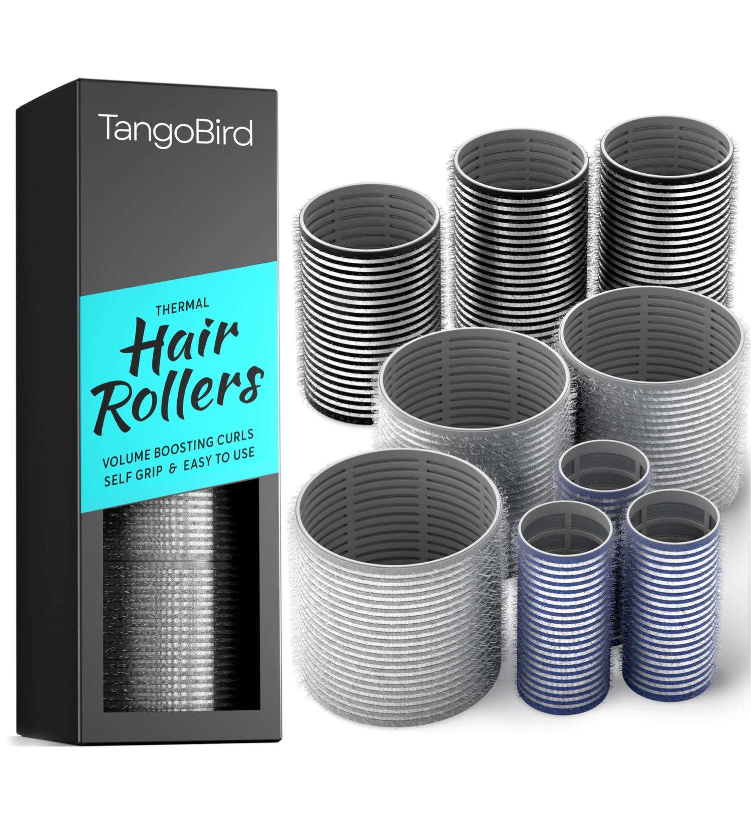 TangoBird Hair Rollers Set for Volume | 9 Pack - 3 Sizes Thermal Curlers for Medium to Long Hair - Buy Online on GoSupps.com
