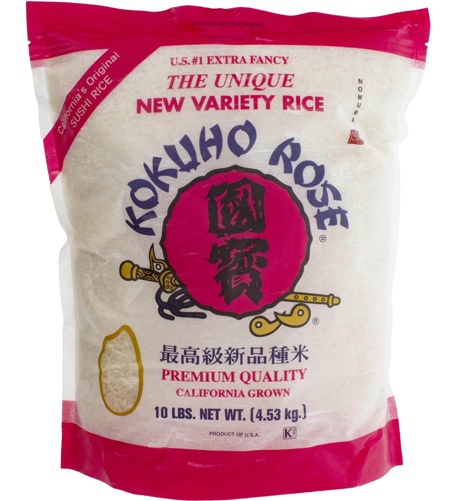 Kokuho Rose Rice 10lb - Premium Quality Japanese White Rice - 1 Pack - Buy Online on GoSupps.com